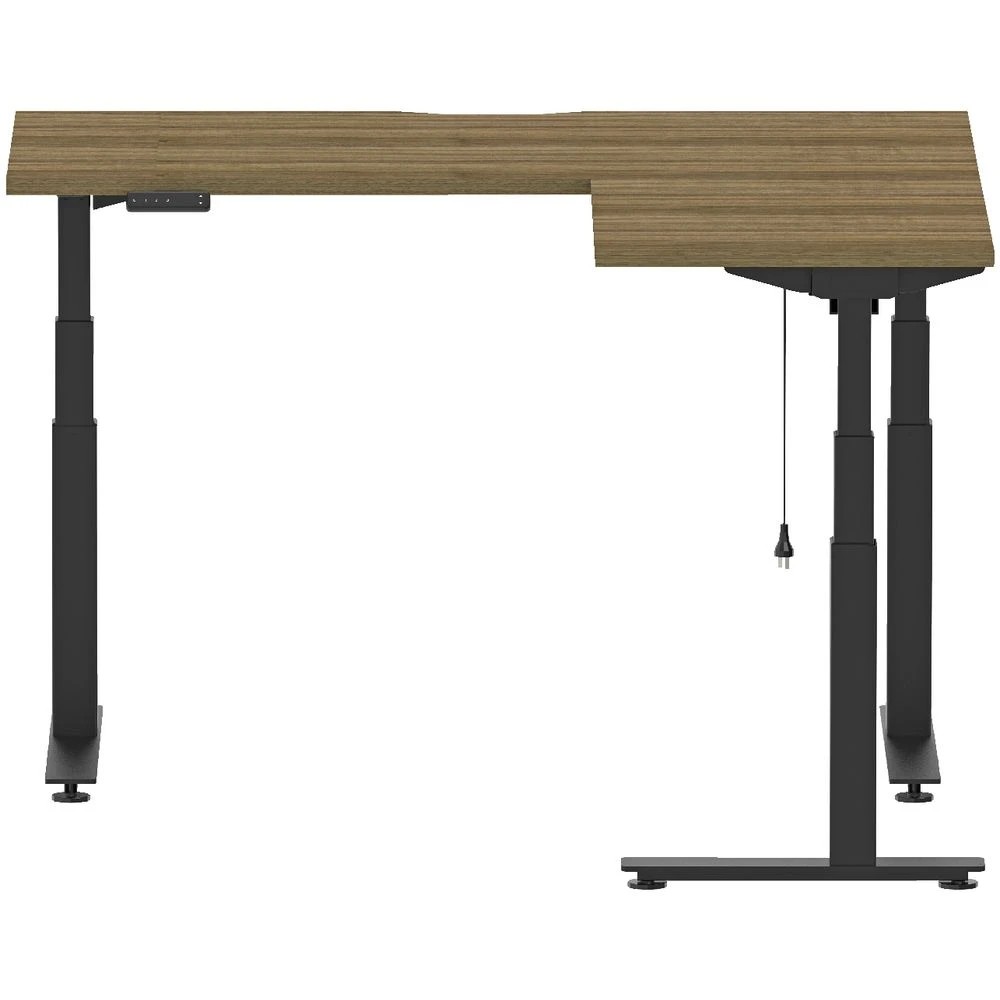 4 Stilford S2 Electric Corner Workstation 1500mm Black/Walnut Desks, Tables and Workstations, 4 of 6
