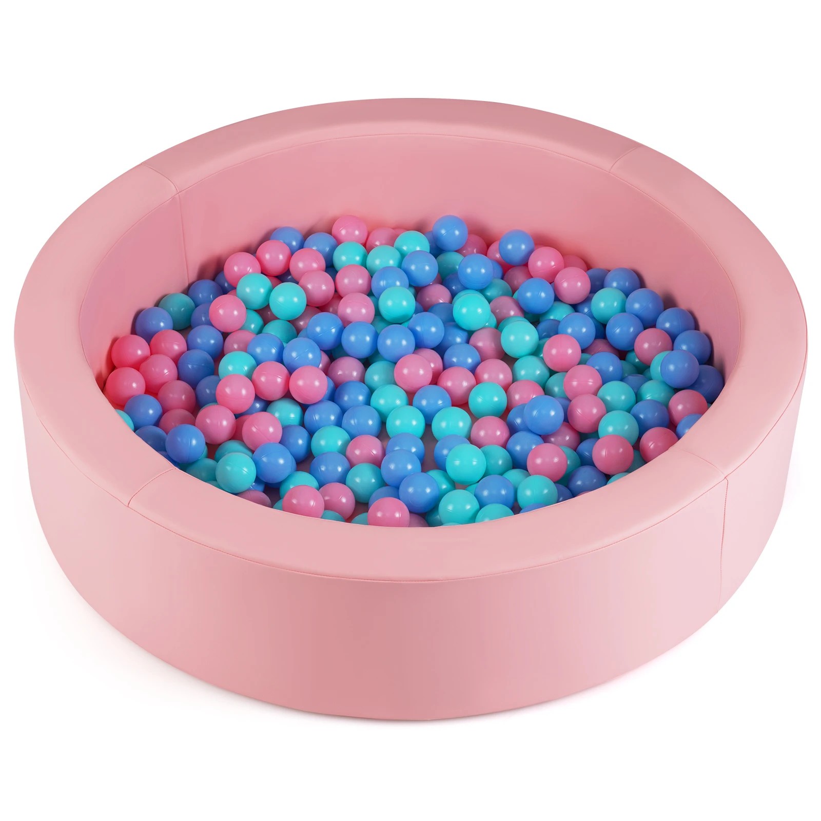 1 Costway 105x24cm Ball Pit Soft Foam Ocean Play Pool - Pink, 1 of 1