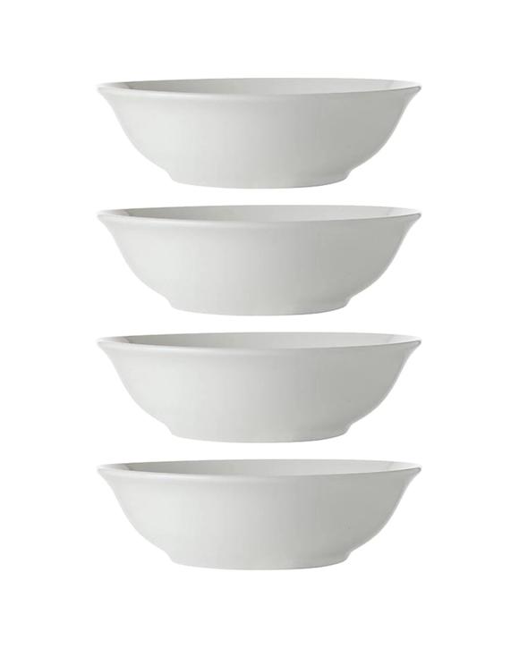Maxwell & Williams 4PK White Basics Cereal Bowl 15.5cm Quality Porcelain Set - White