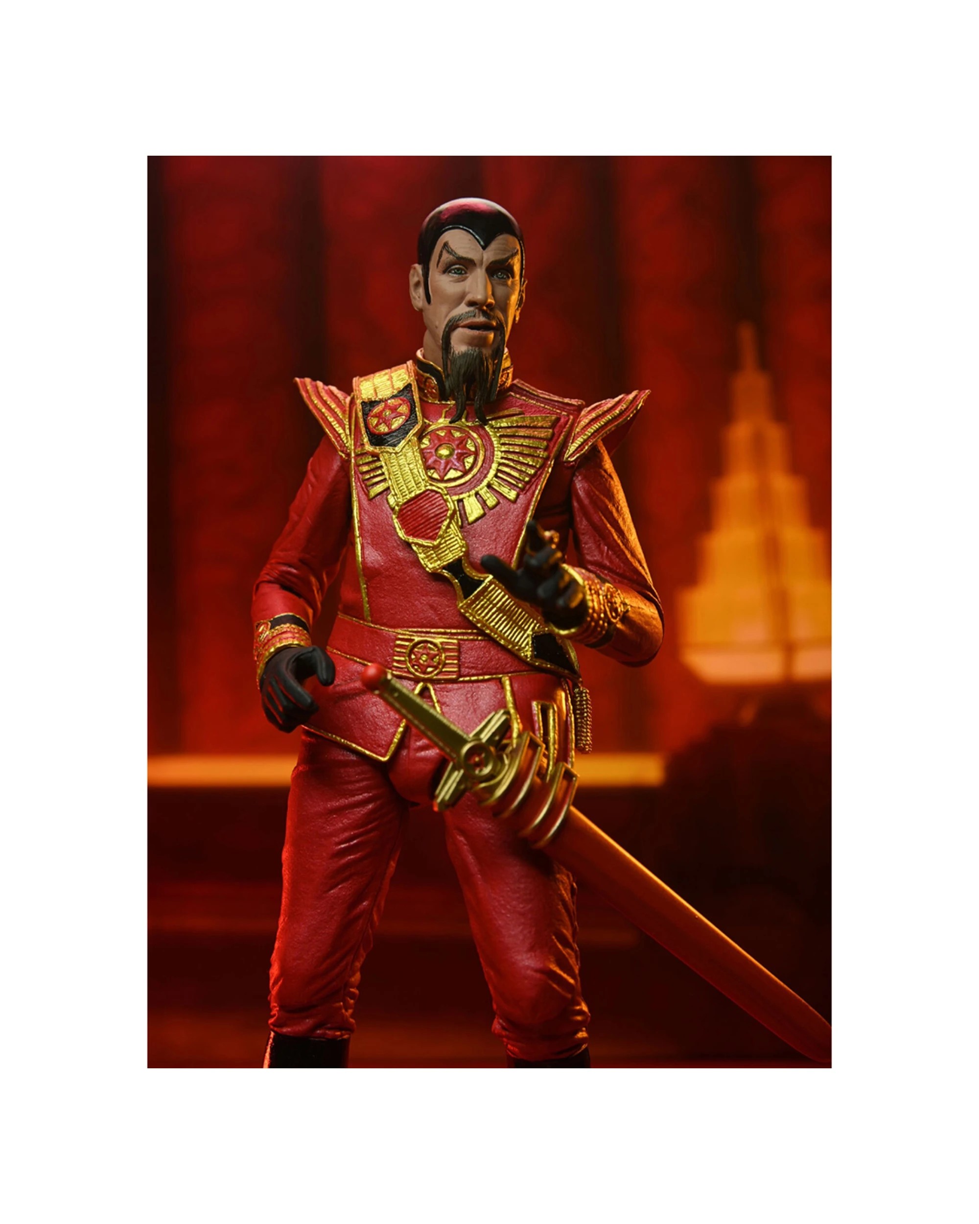 3 NECA Flash Gordon King 1980 Ultimate Ming Action Figure Toy 7in - Red, 3 of 4