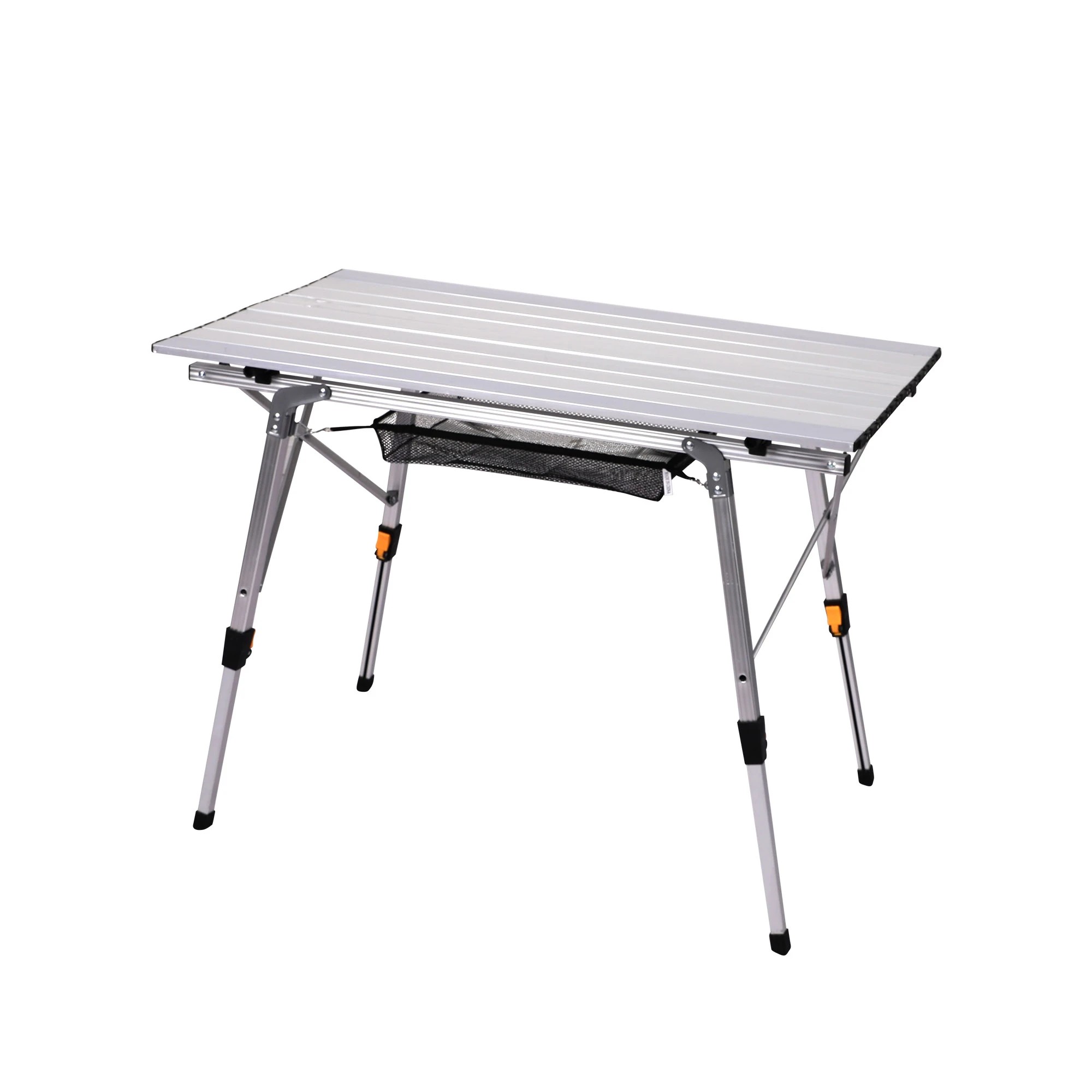 1 Levede Camping Table Roll Up Folding Portable Aluminium Outdoor BBQ Desk Picnic - White, 1 of 6