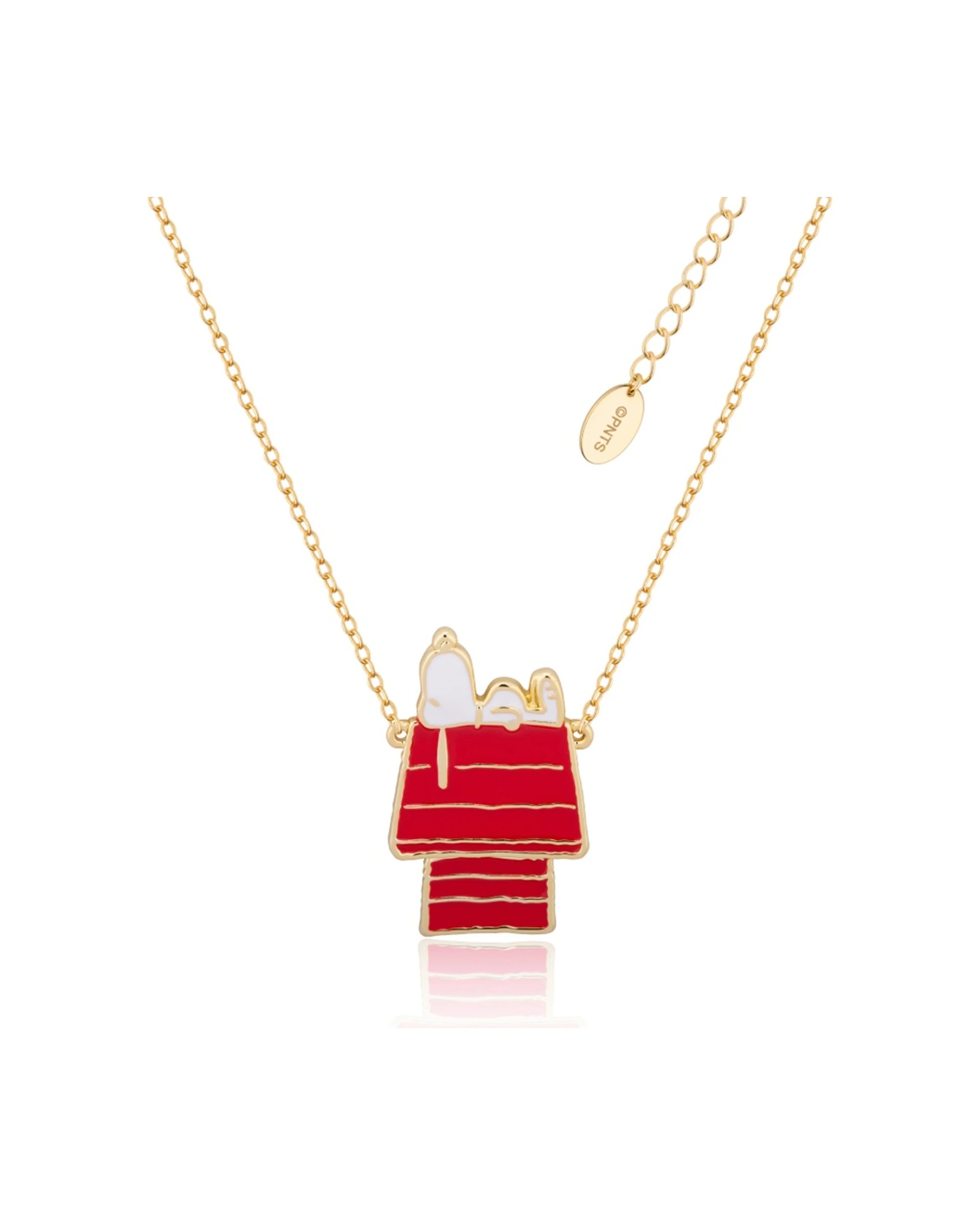 1 Couture Kingdom Peanuts Snoopy Dog House Necklace Jewellery Accessory - Gold, 1 of 2