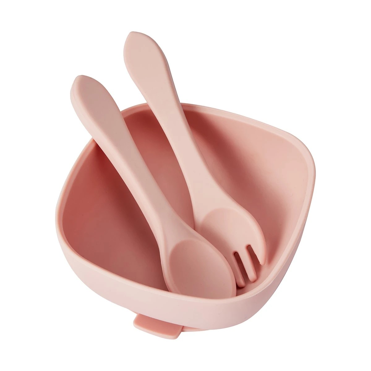 5 6 Piece Silicone Feeding Set - Pink, 5 of 10