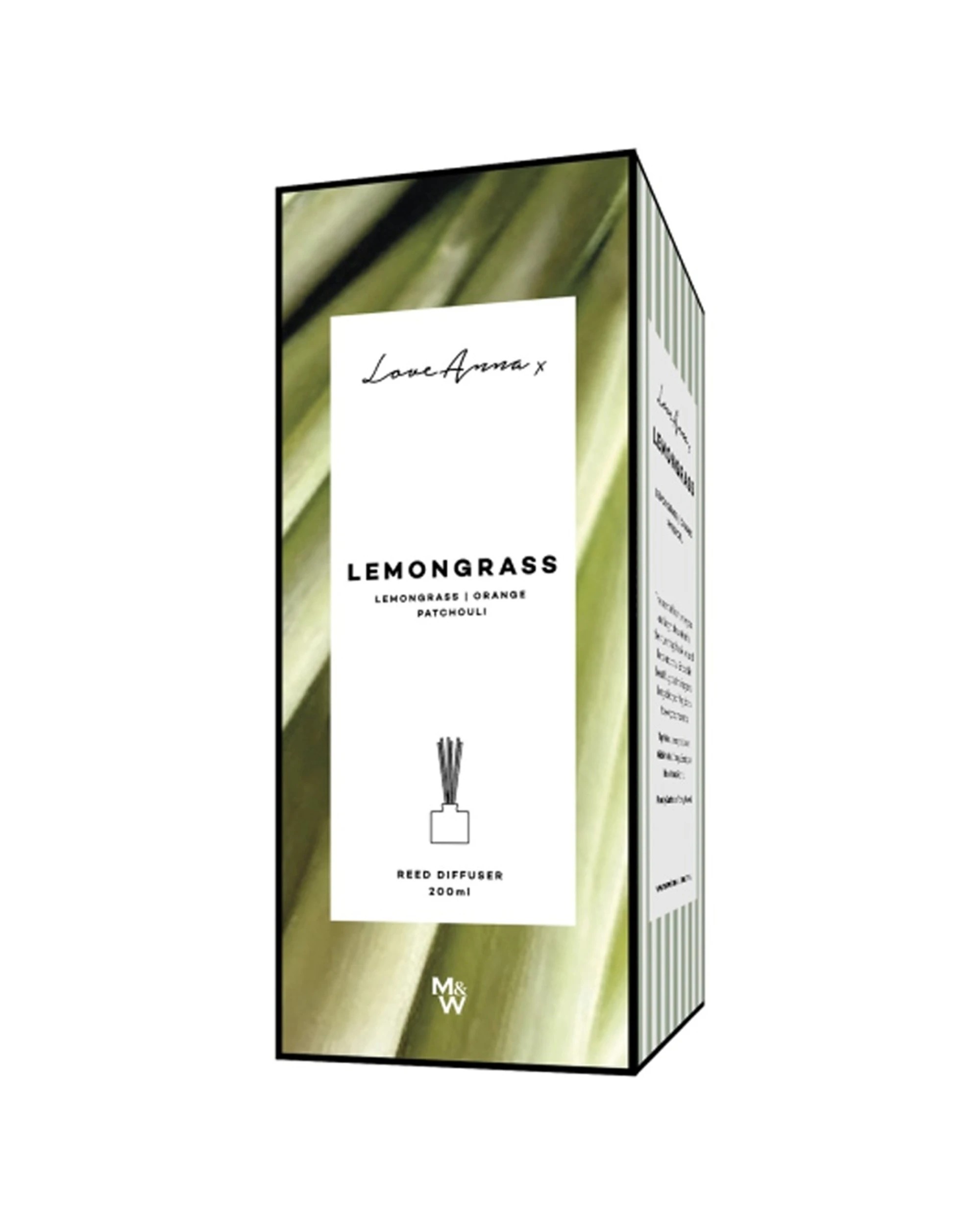 3 Love Anna X Kitchen Delights Reed Diffuser Lemongrass Home Fragrance 200ml - Clear, 3 of 3