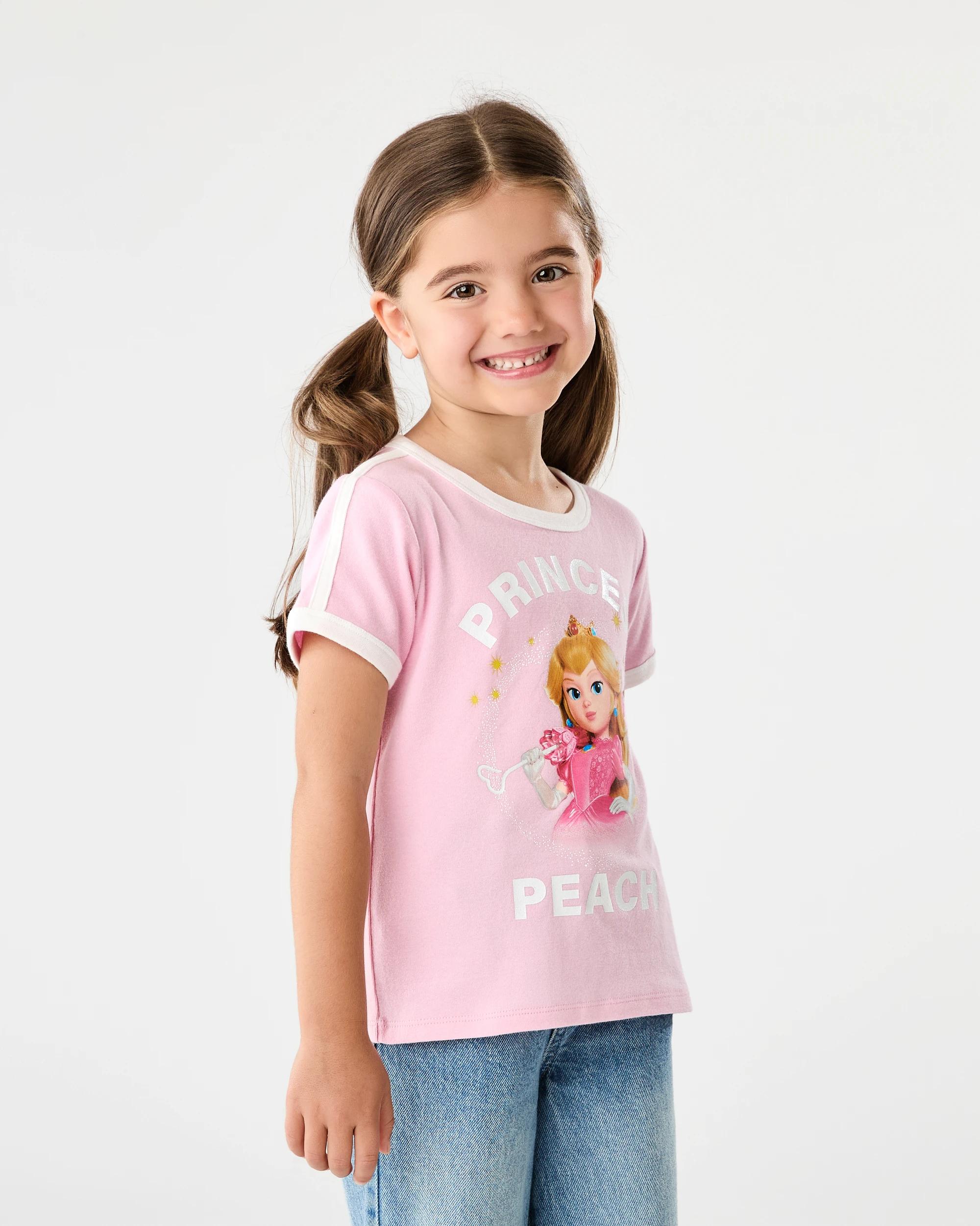 1 Princess Peach License Short Sleeve T-shirt Mario, 1 of 8