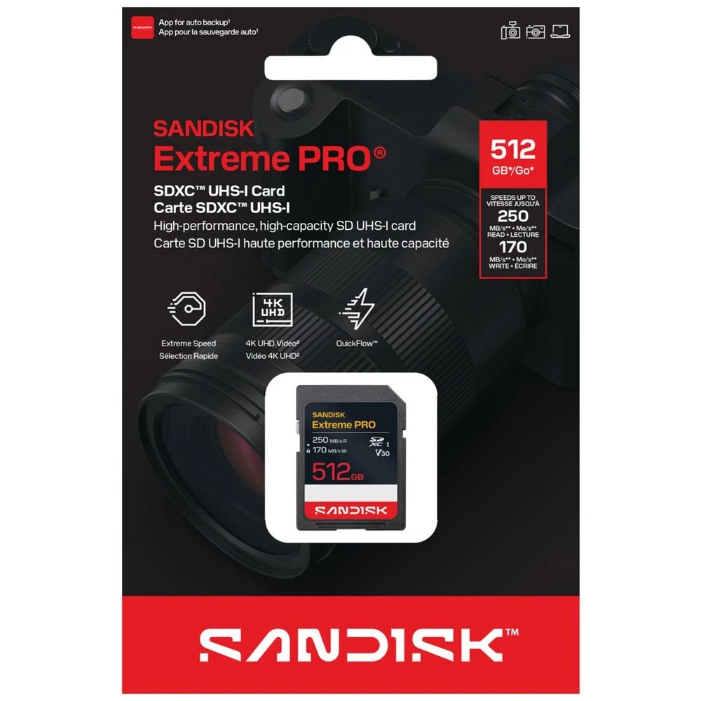 2 SanDisk 512GB Extreme Pro UHS-I SDXC Memory Card, 2 of 3