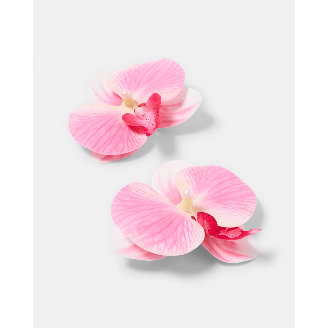 2 2 Pack Pink Orchid Hair Clips, 2 of 4