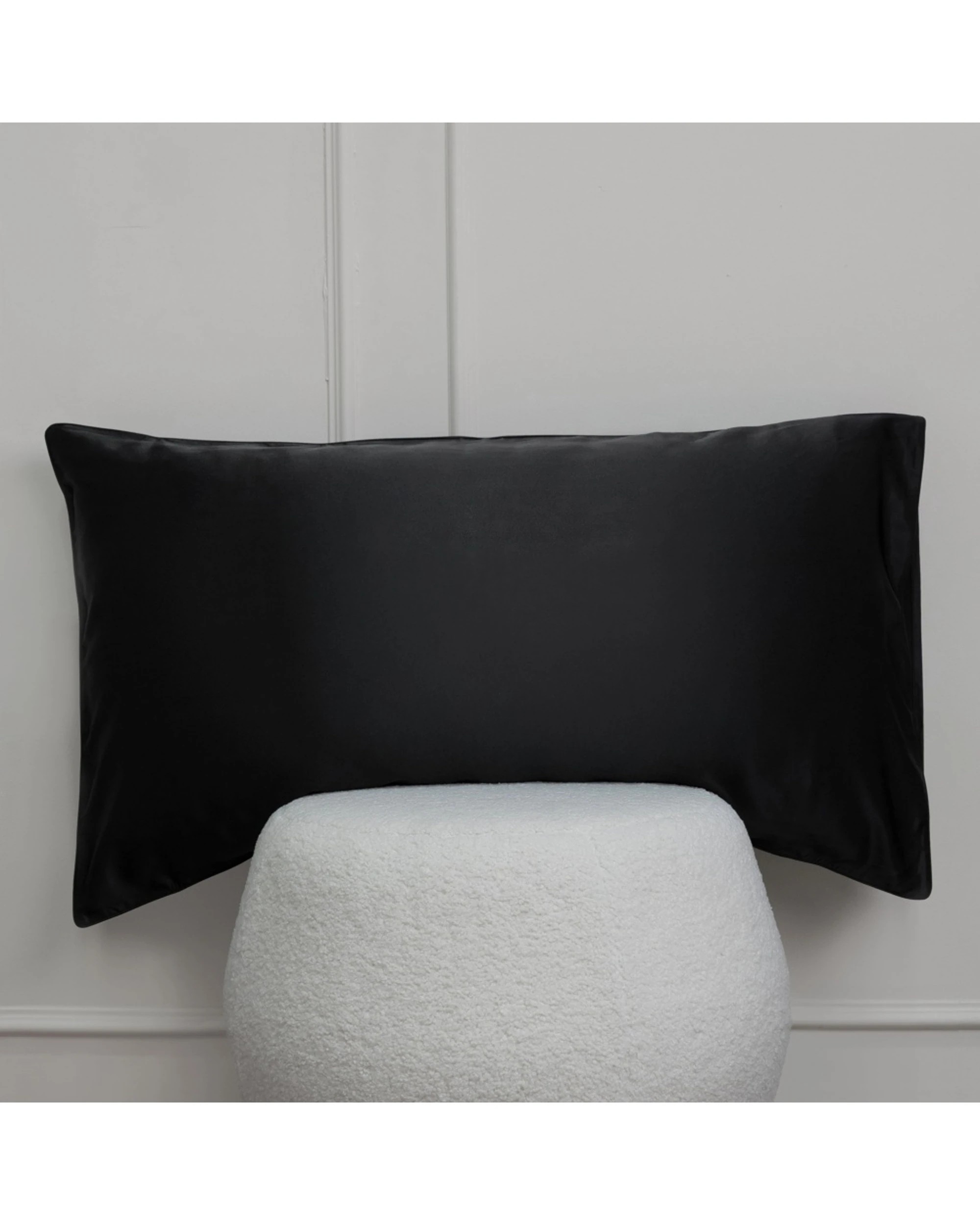 5 Bedding co Pillow Case 100% Mulberry Silk 22 Momme - Queen Bed - Black, 5 of 6