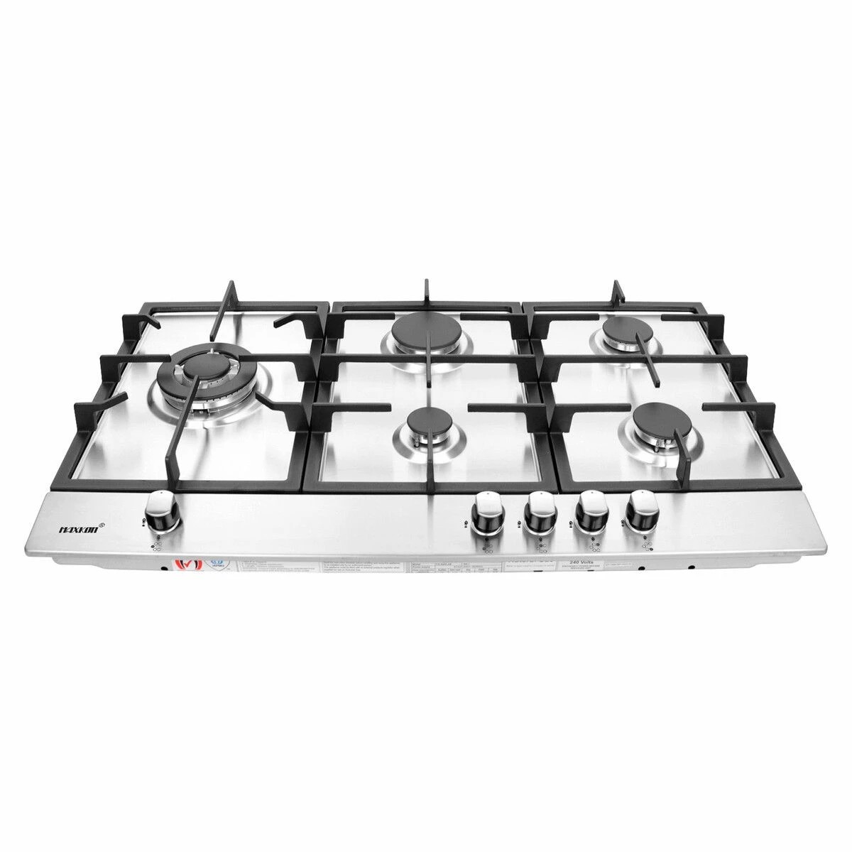2 Maxkon 87cm Gas Cooktop Stove Top 5 Burner Cooker, 2 of 2