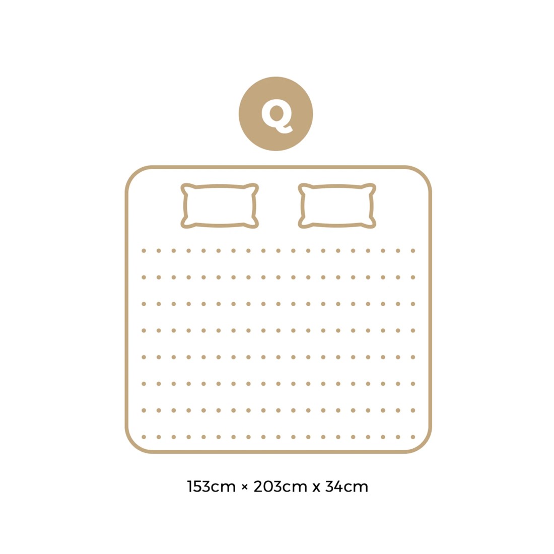 4 Bedra Bedding Queen Mattress Cool Gel Foam Pocket Spring 34cm With Pillows
 - Multi, 4 of 10