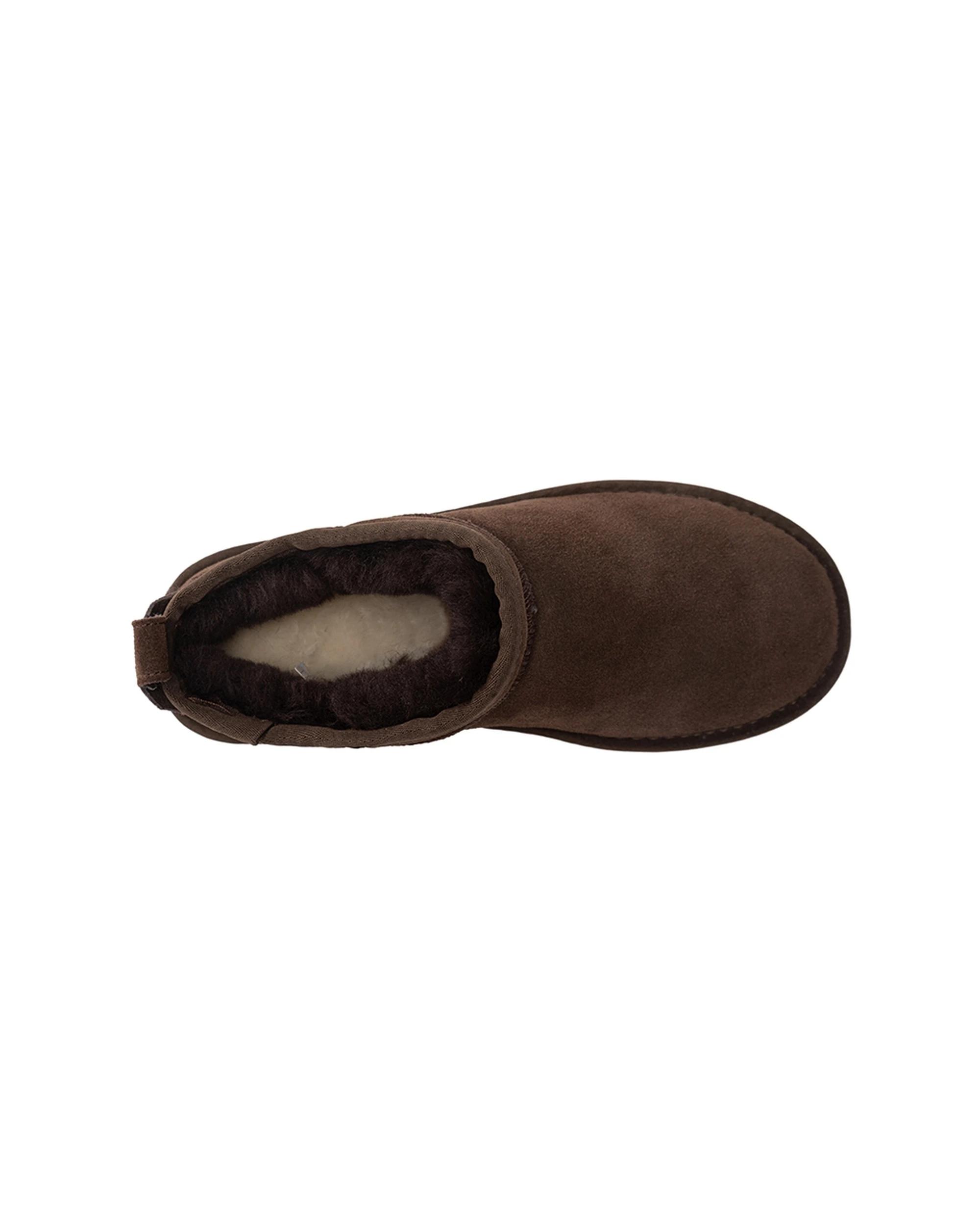 7 AUS WOOLI Airlie Premium Sheepskin Ultra Mini UGG CHOCOLATE, 7 of 7