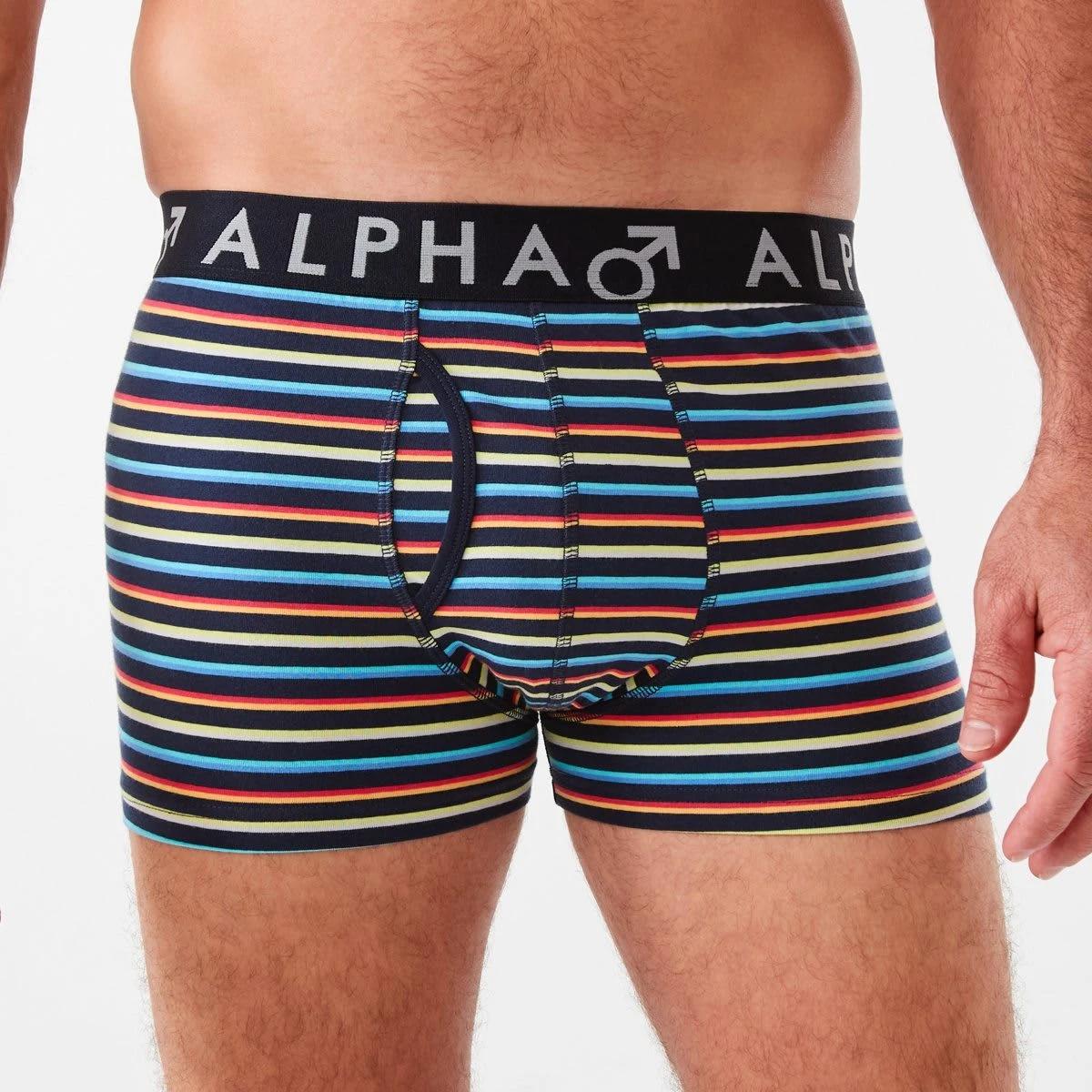 2 3 Pack Fly Front Stripe Trunks SPECTRUM STRIPE, 2 of 8