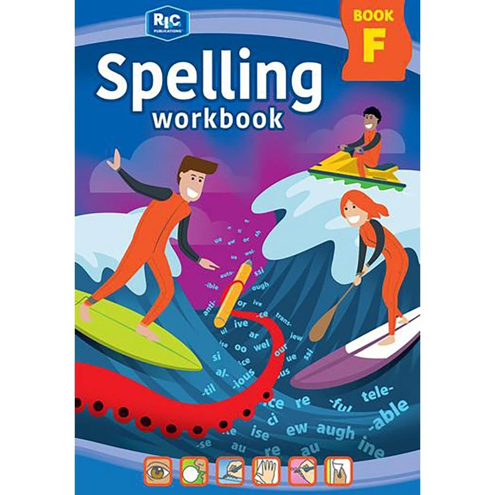 1 Spelling Workbook/Interactive Book F, 1 of 5
