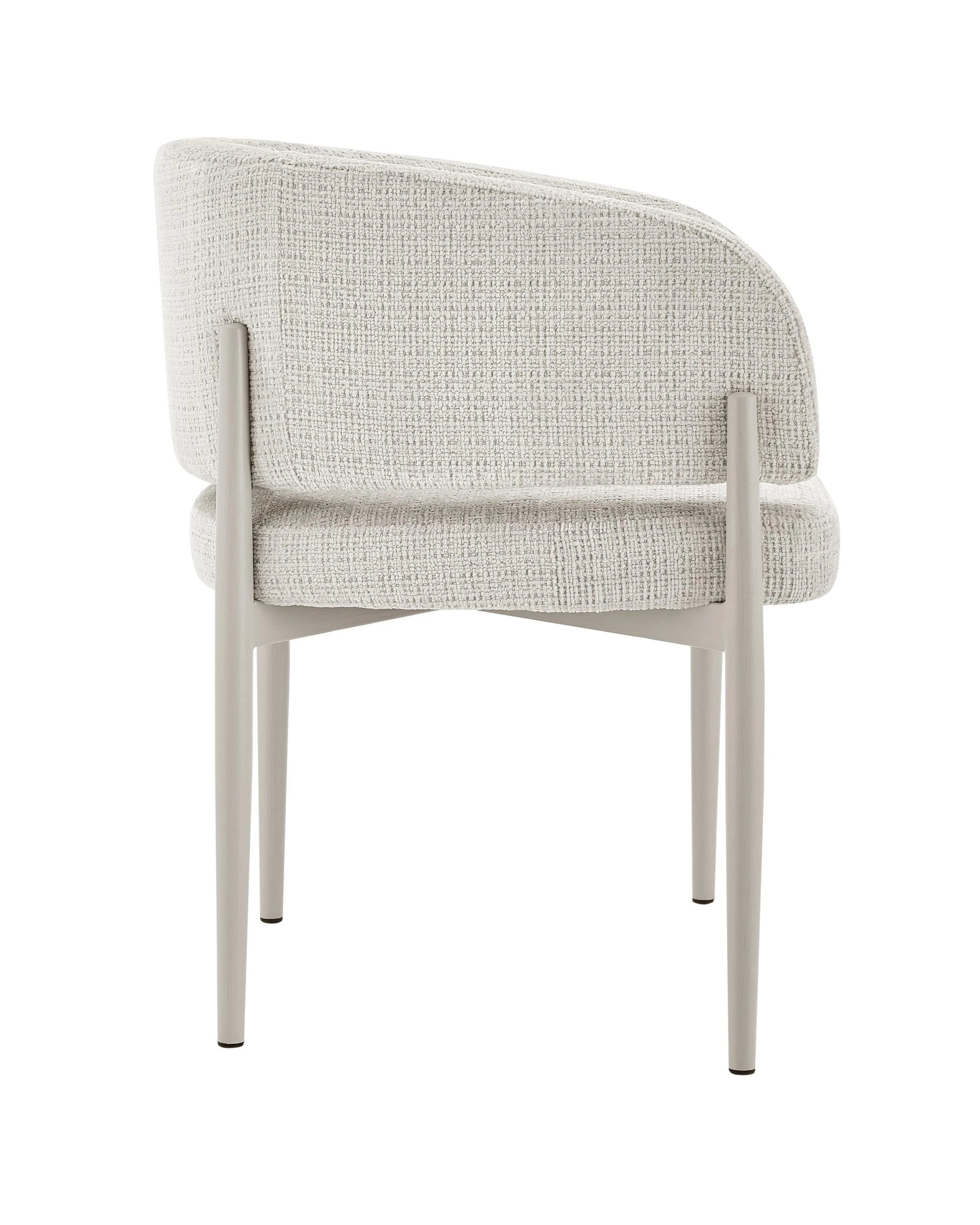5 Kodu Dining Chairs Pair (Set of Two) Cream and Grey, 5 of 10