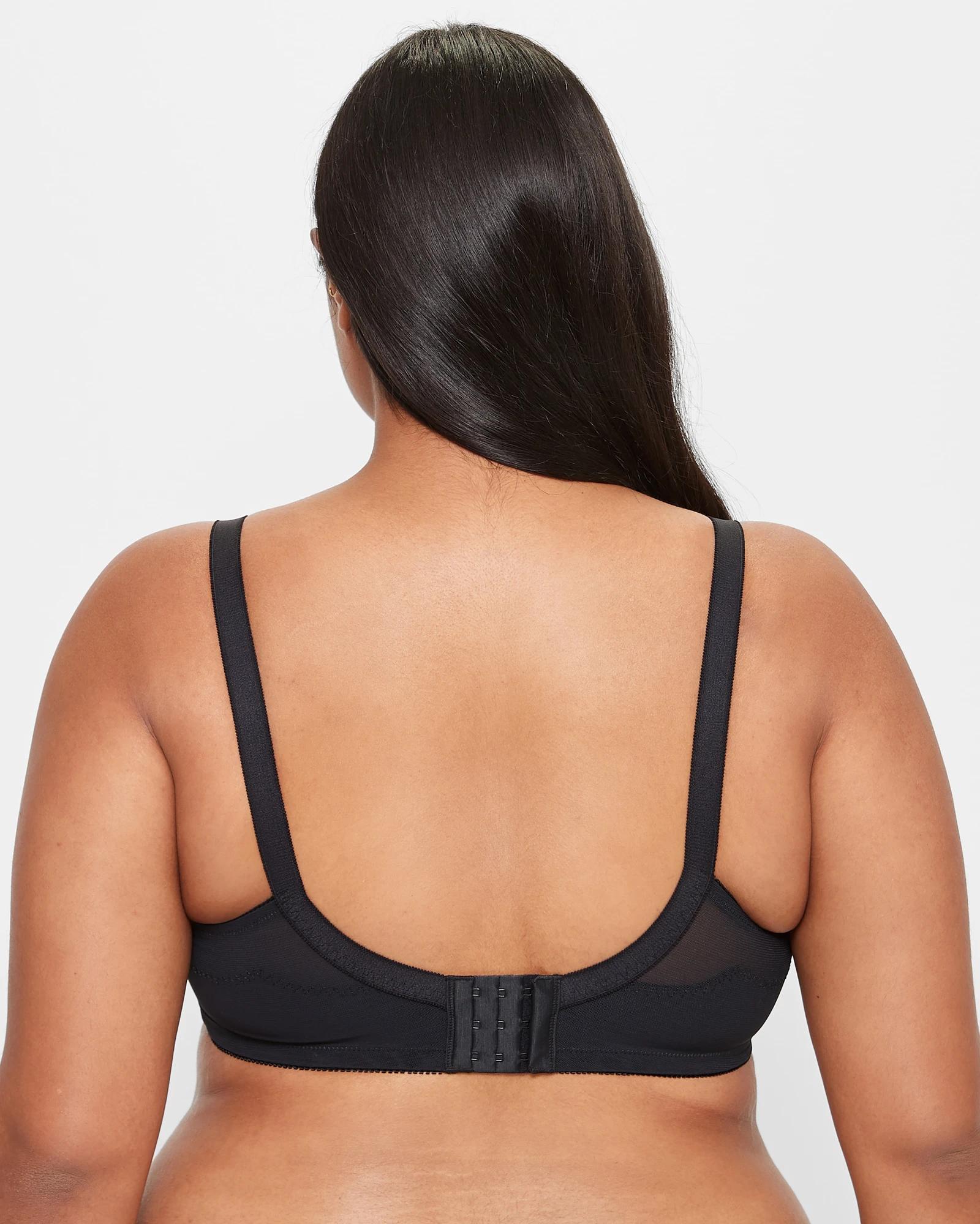 2 Target Plus Size Firm Support Wirefree Bra BLACK, 2 of 5