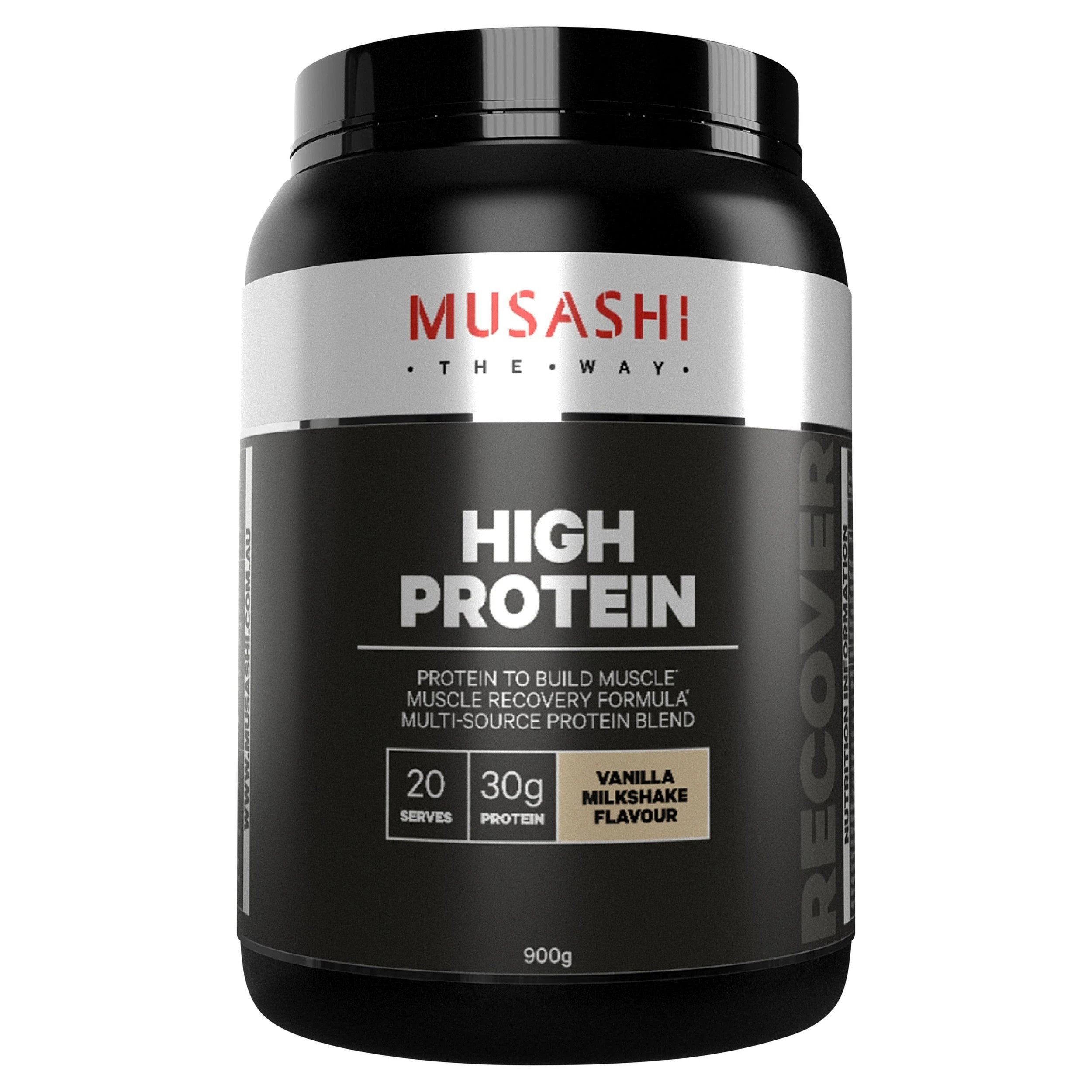 1 Musashi High Protein Vanilla 900g, 1 of 2