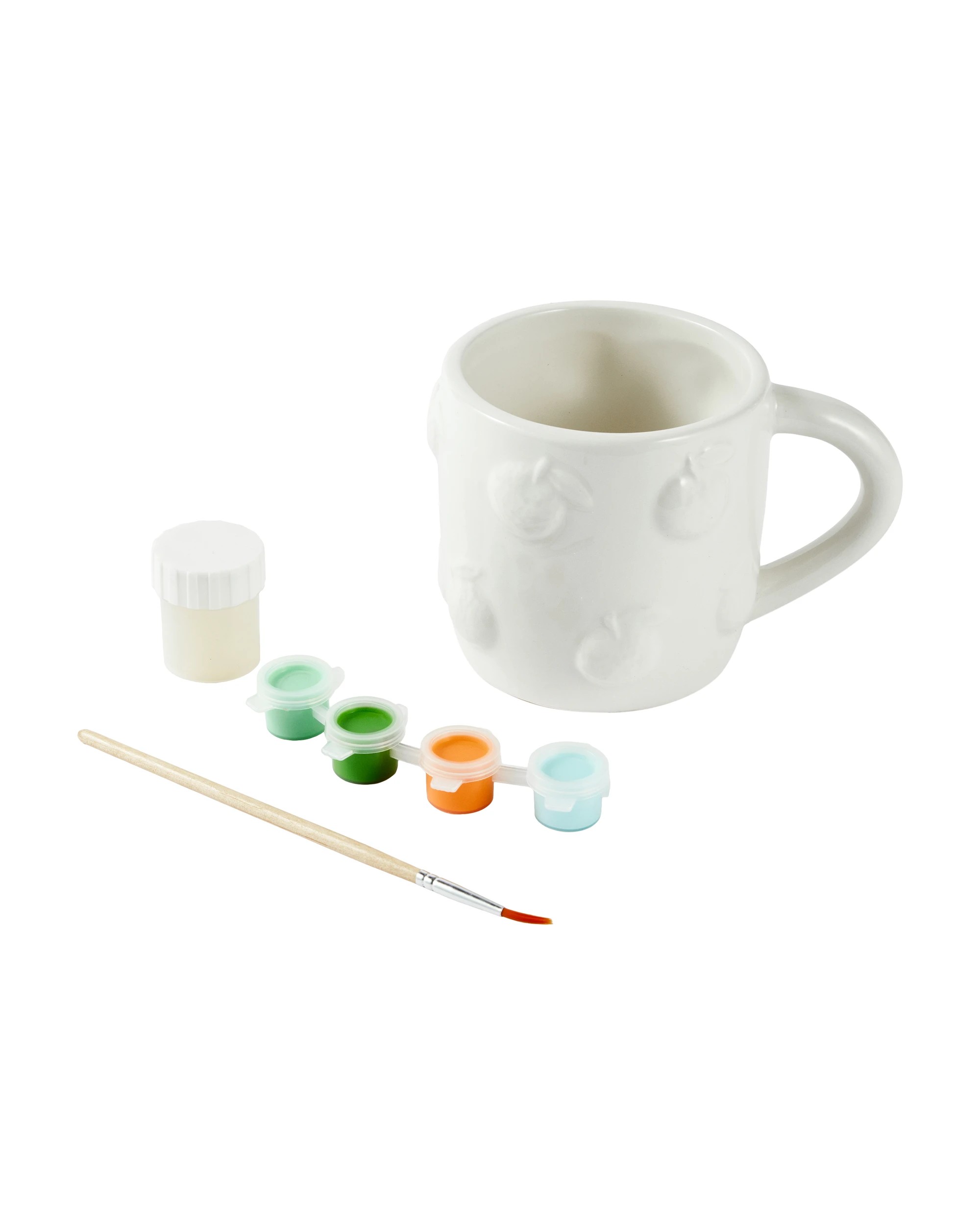 2 DIY Ceramic Mug Painting Kit - Orange, 2 of 8