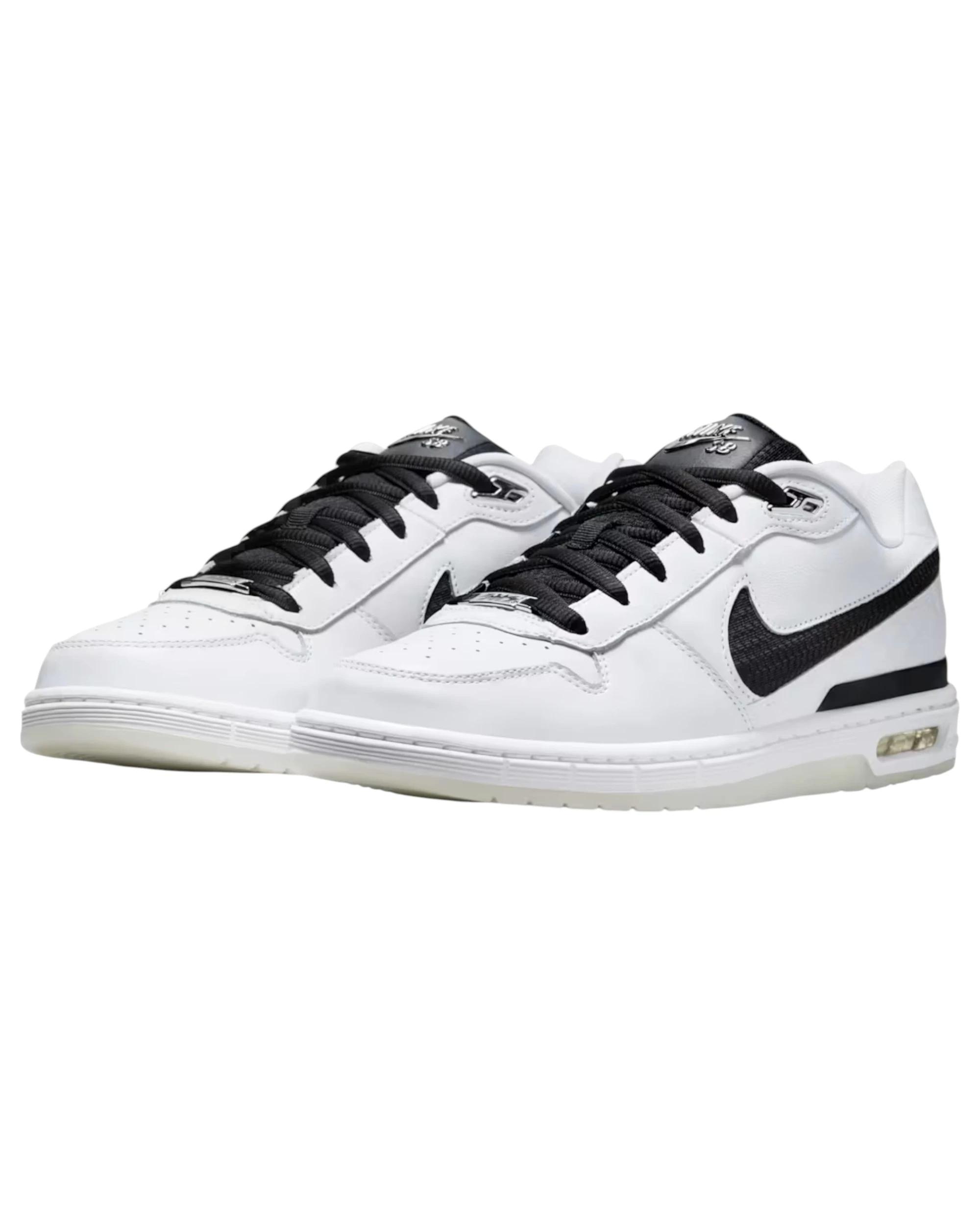 5 Nike Mens SB Paul Rodriguez Air Zoom Low Athletic Shoes WHITE/BLACK, 5 of 6