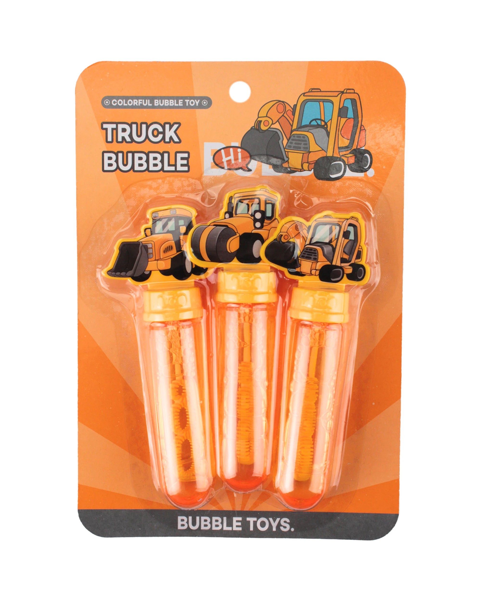 3 Partyrama Pack of 3 Construction Bubble Tubes - Yellow, 3 of 4