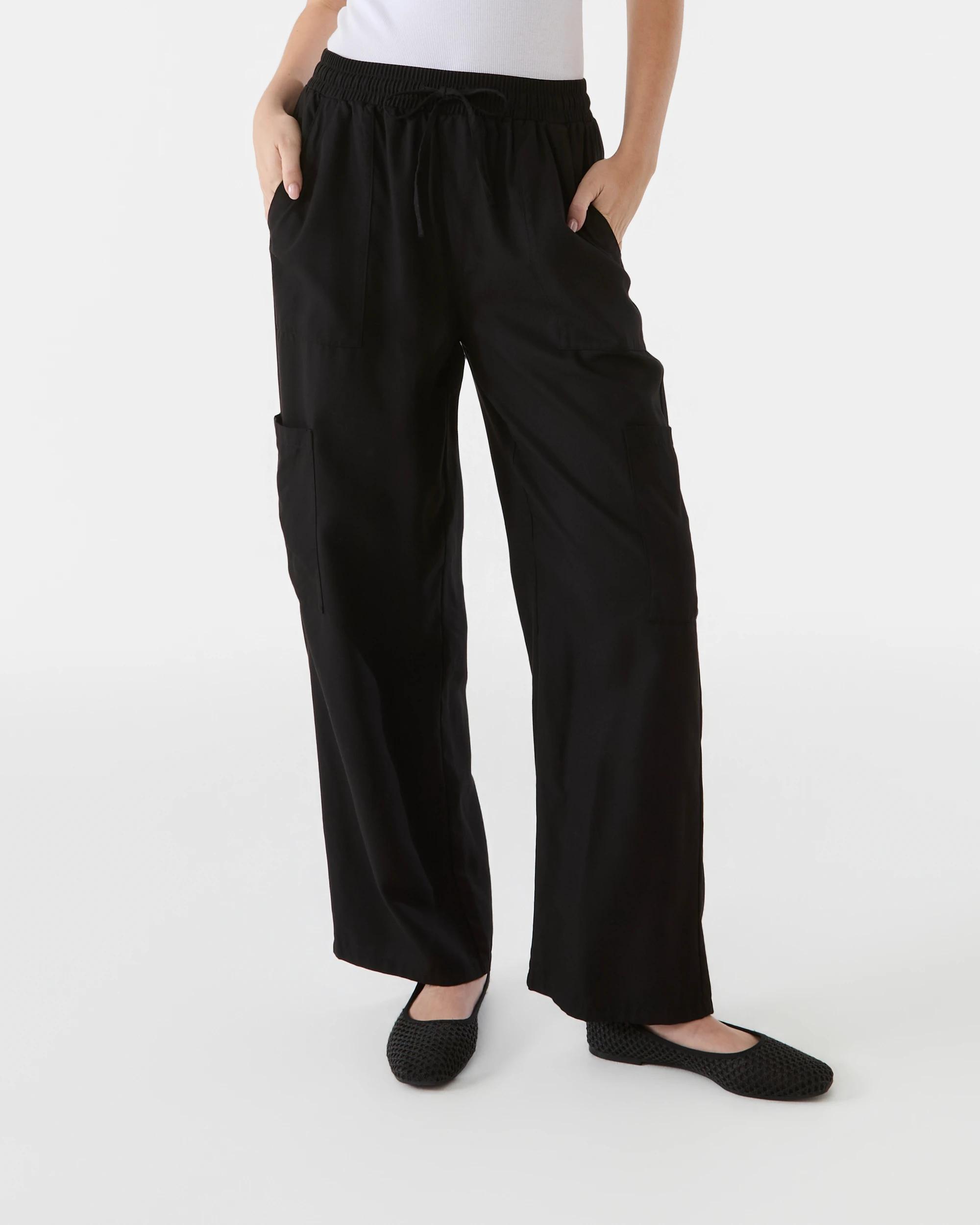 1 Soft Utility Pants Black, 1 of 8