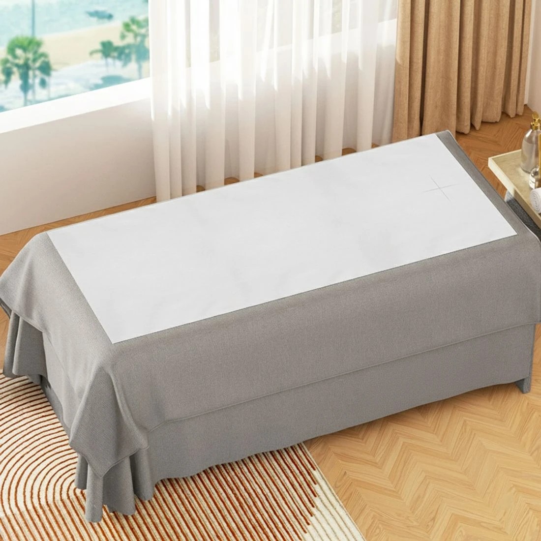 4 Zenses 80cm X 200cm Massage Table Cover 6 Rolls 300 Pieces - White, 4 of 6