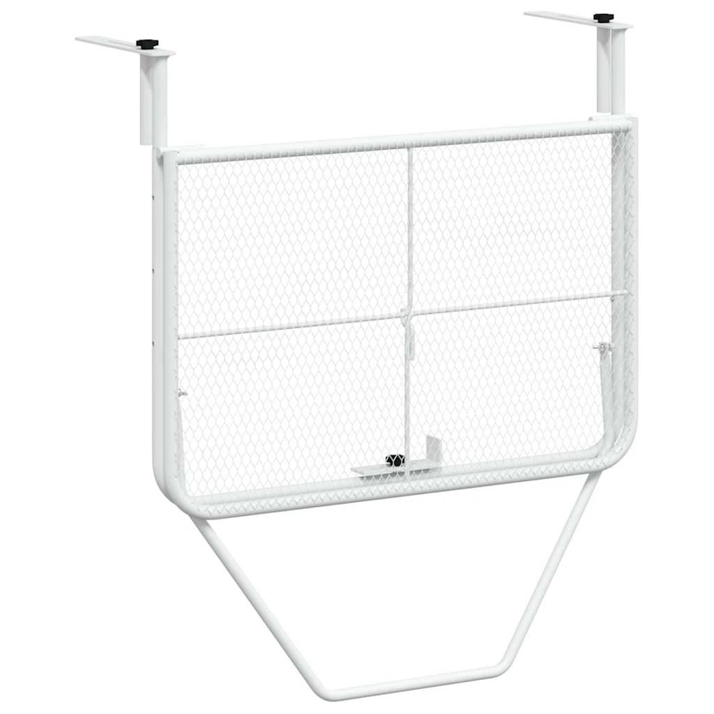 6 vidaXL Balcony table Foldable - White, 6 of 9