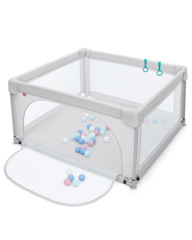 Costway Large Foldable Playpen w/50-PC Ocean Ball Activity Ce