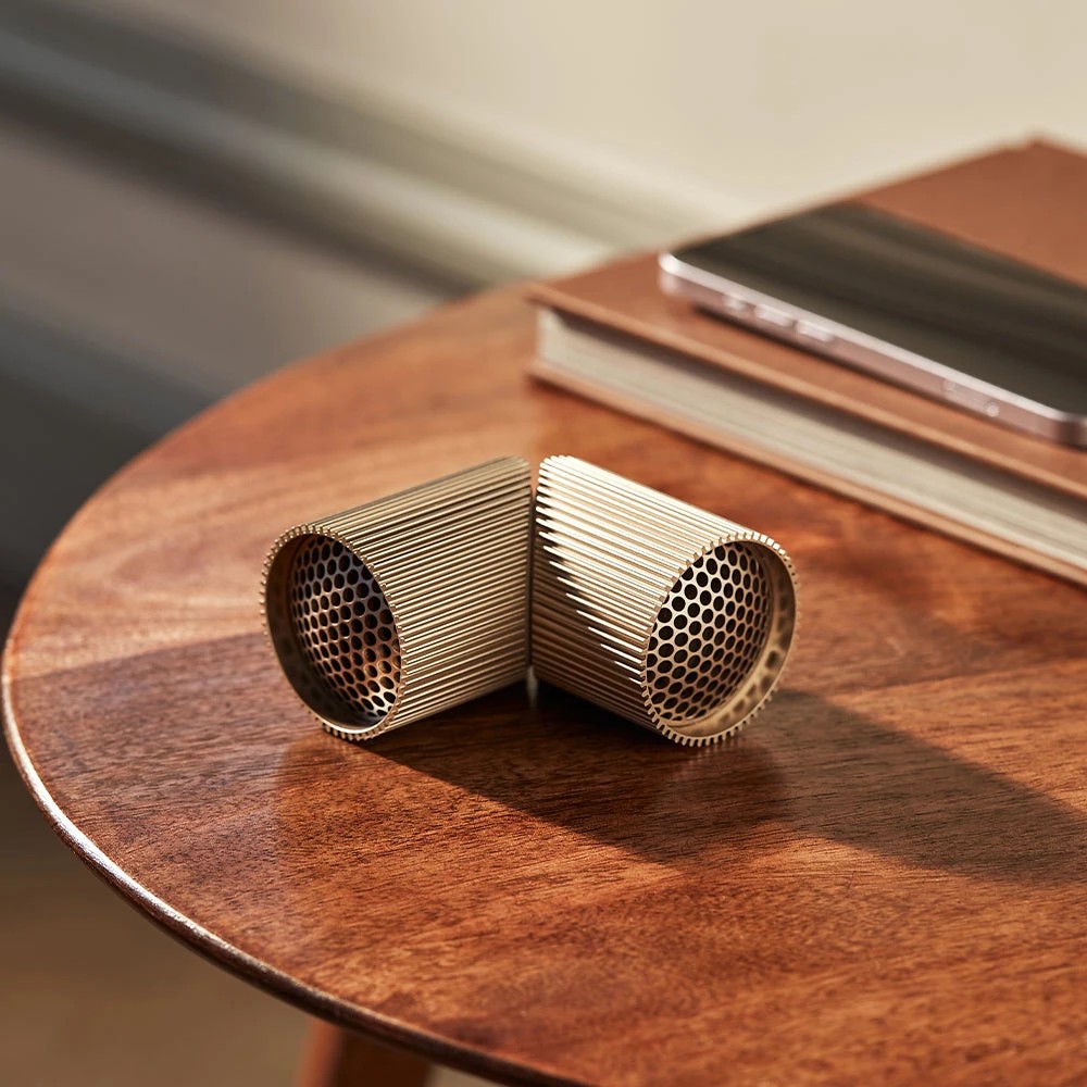 5 Lexon Ray Set Of Magnetic Bluetooth Speakers - Gold, 5 of 6