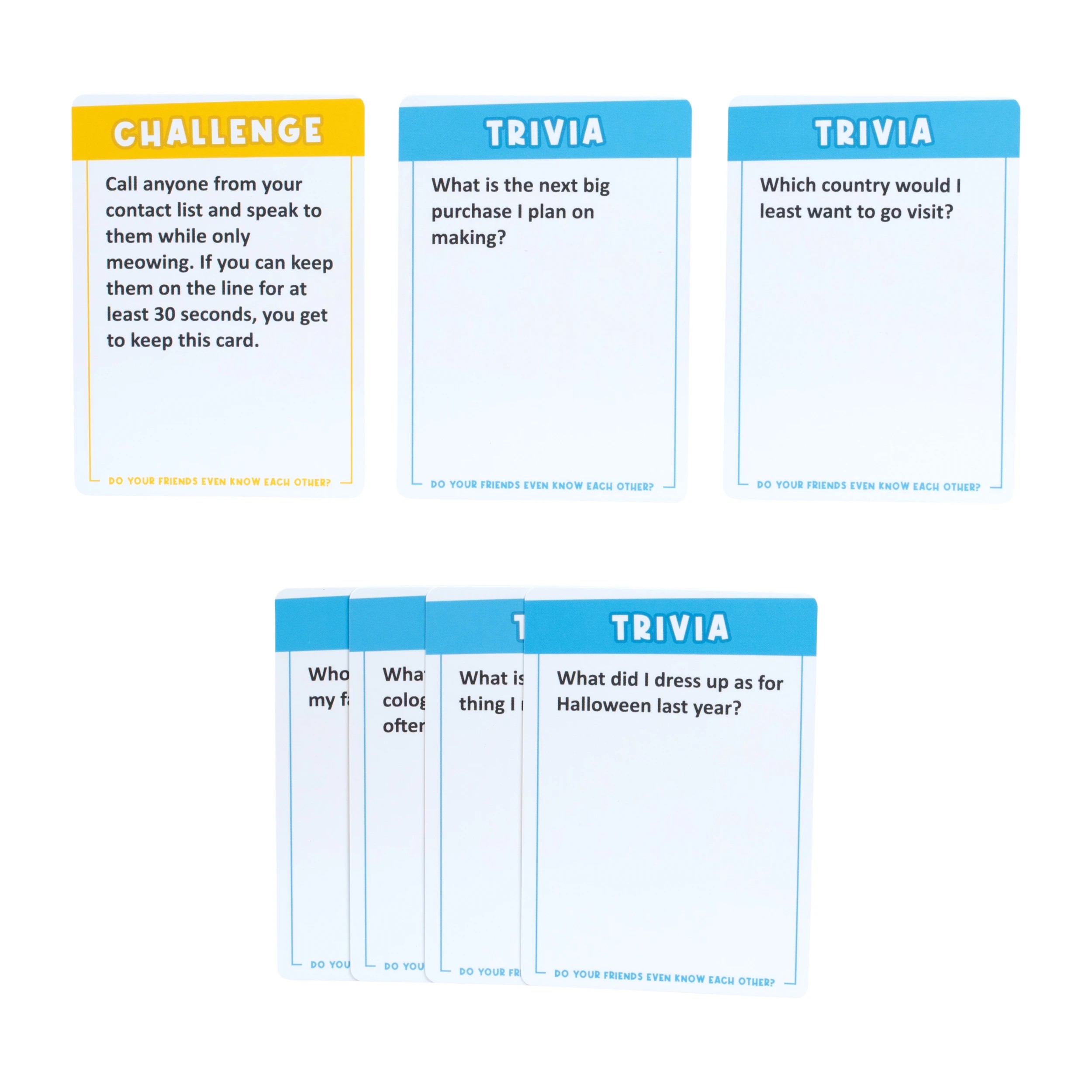 4 Do Your Friends Even Know Each Other? Card Game - Natural, 4 of 5