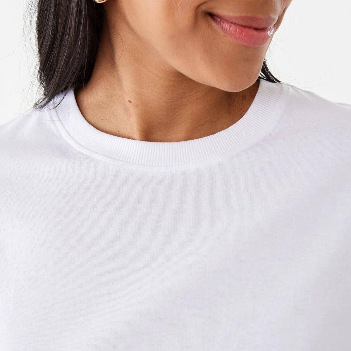 6 Short Sleeve Oversized Boyfriend T-Shirt White, 6 of 7