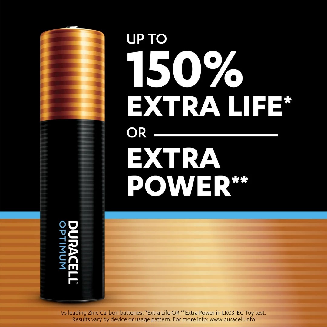 3 Duracell Optimum Alkaline AAA 10 Pack Batteries, 3 of 6
