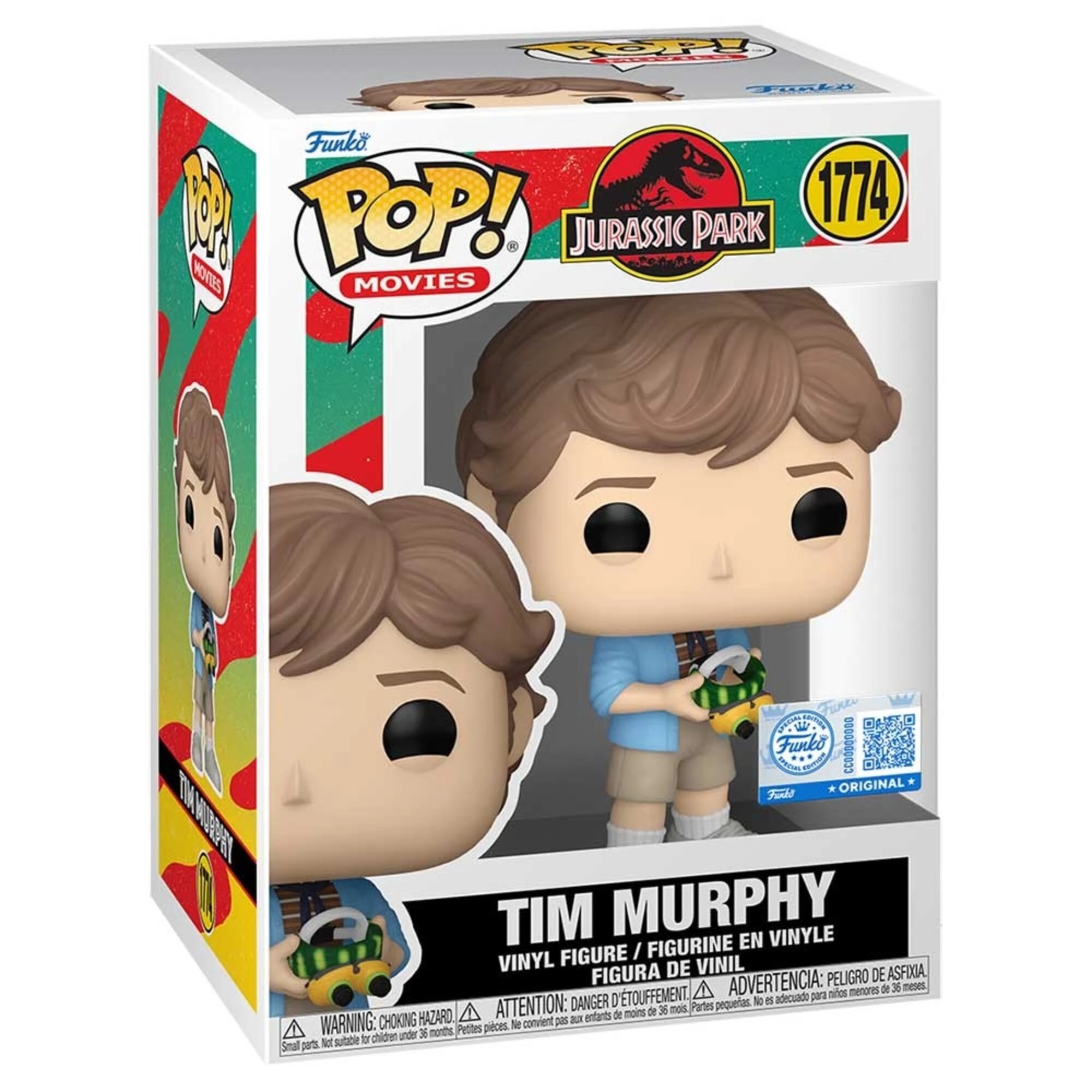 2 Jurassic Park - Tim Murphy with Goggles Pop! Vinyl Figure, 2 of 2