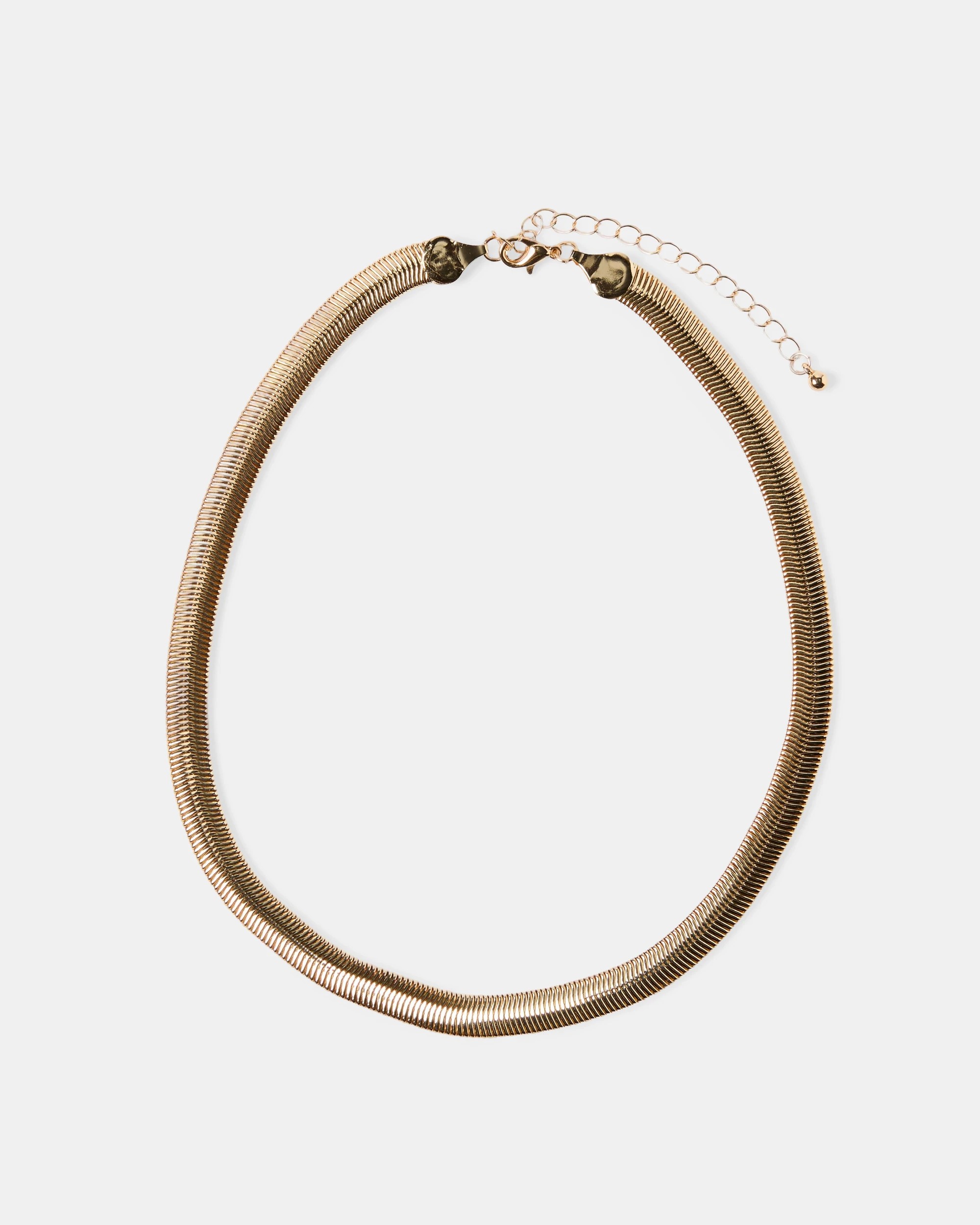 2 Large Snake Chain Necklace - Gold Tone, 2 of 3