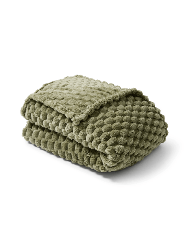 Plush Jacquard Blanket - Queen/King Bed, G