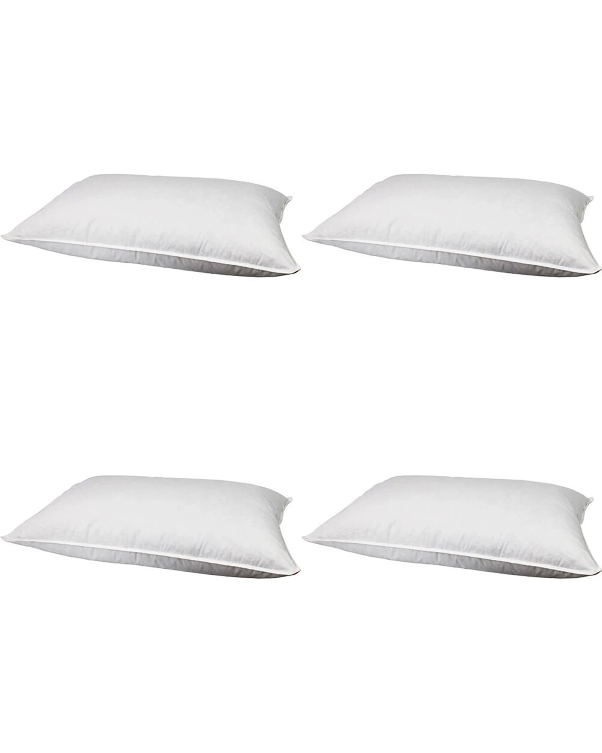 1 Jason Commercial Feather & Down Bedroom Sleeping Pillow 4PK 48x73cm - White, 1 of 1