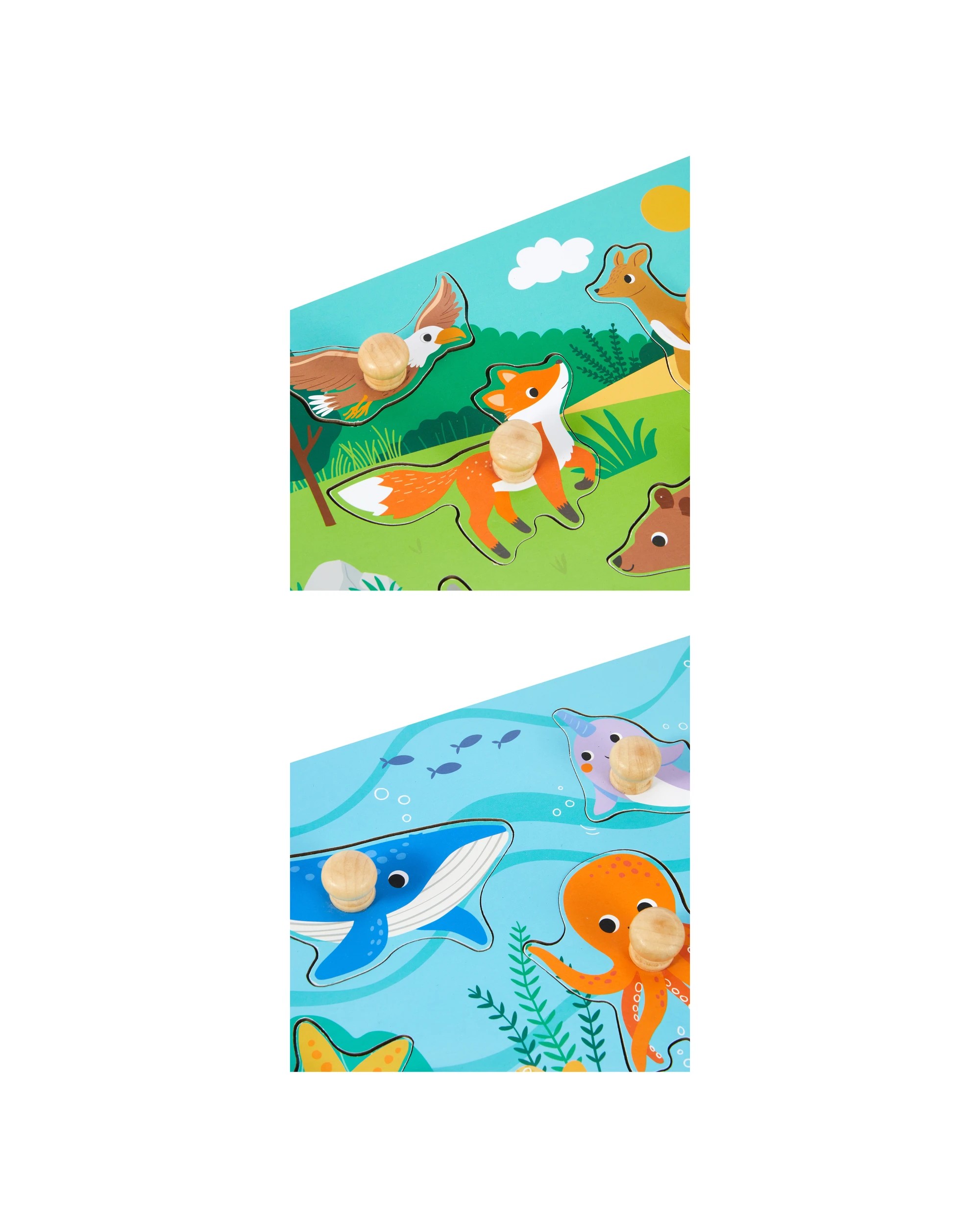 5 Wooden Animal Puzzle - Assorted, 5 of 6