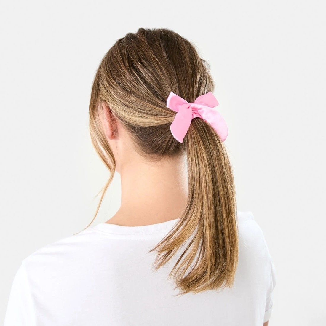 3 3 Pack Bow Hair Scrunchies - Pink, 3 of 4