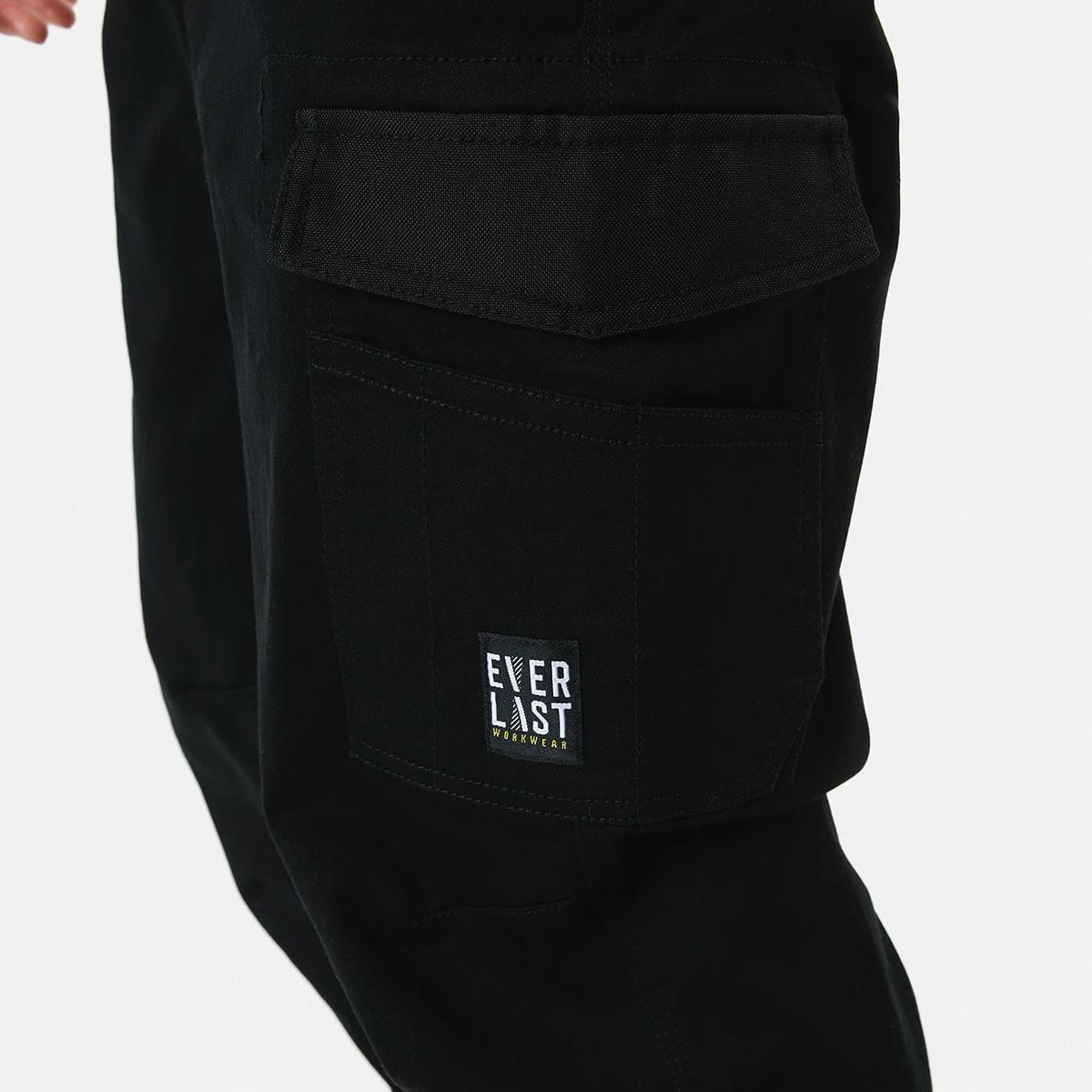 5 Everlast Work Stretch Woven Jogger Pants Black, 5 of 7