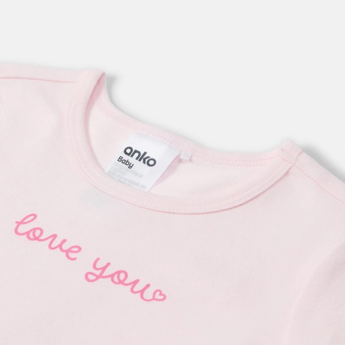 6 3 Pack Bodysuits Pink Hrt, 6 of 8