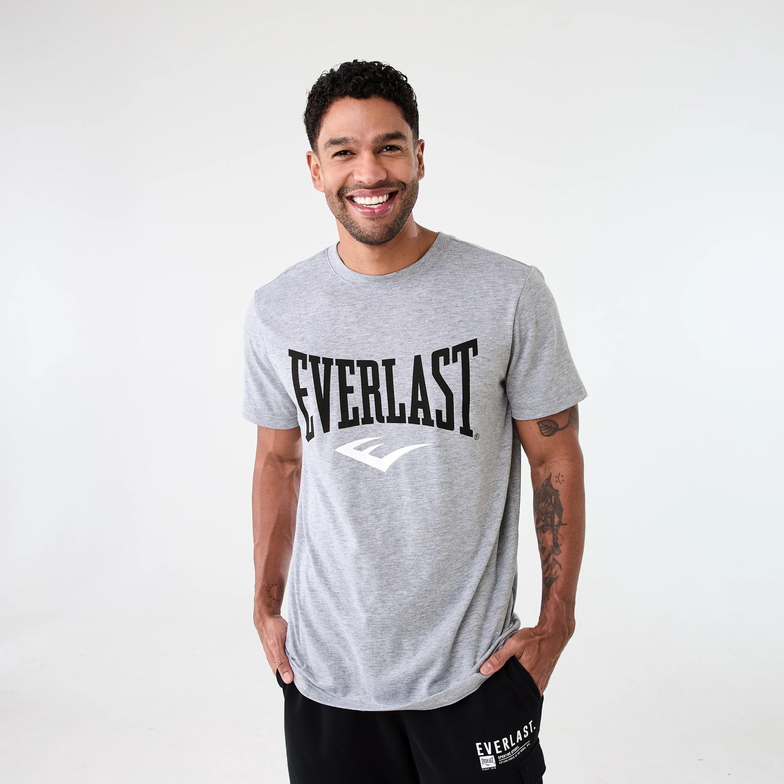 1 Everlast Mens Boxing T-shirt EVERLAST GREY MARLE, 1 of 6