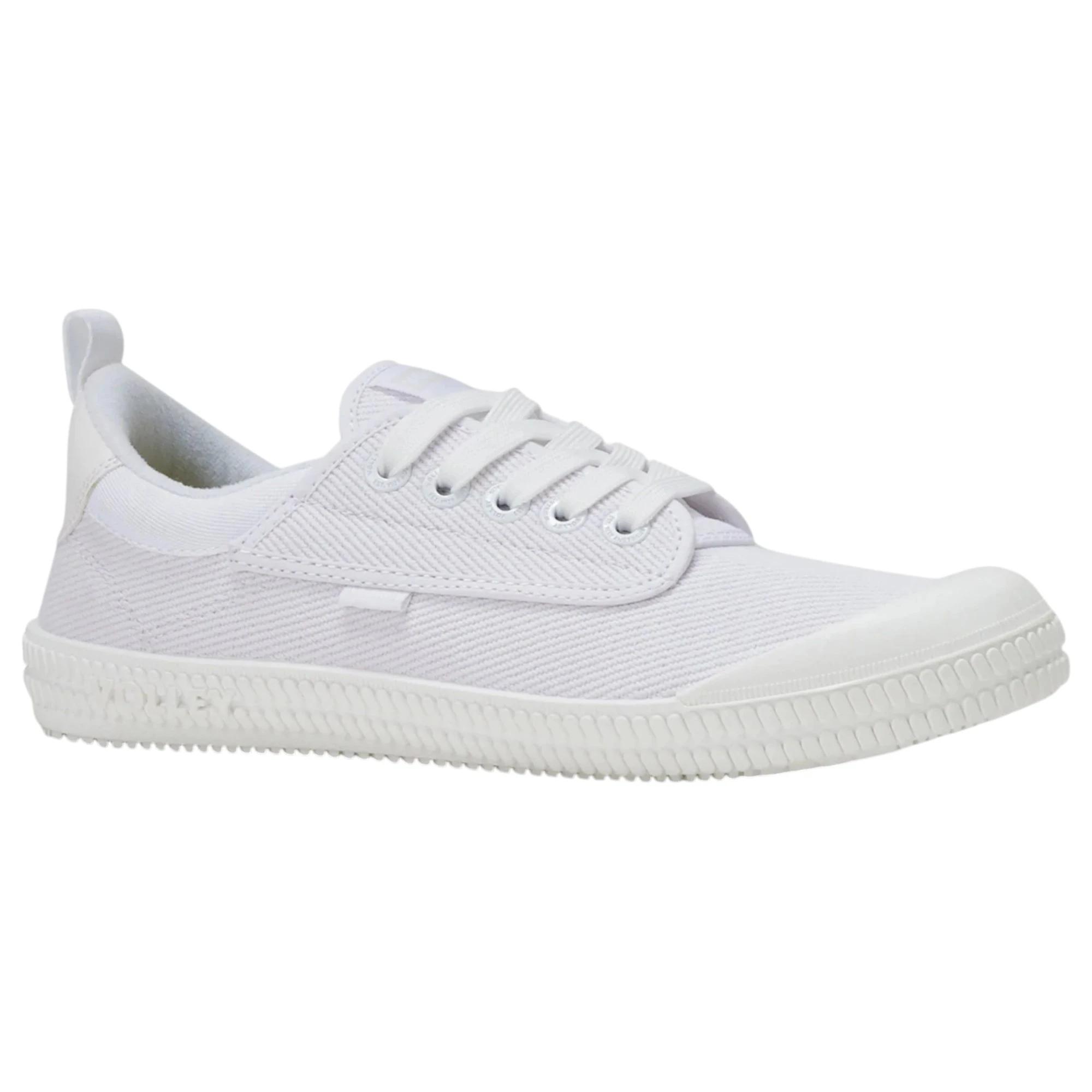 4 Volley Unisex Heritage Low Mens Womens Casual Shoes White/White WHITE/WHITE, 4 of 6
