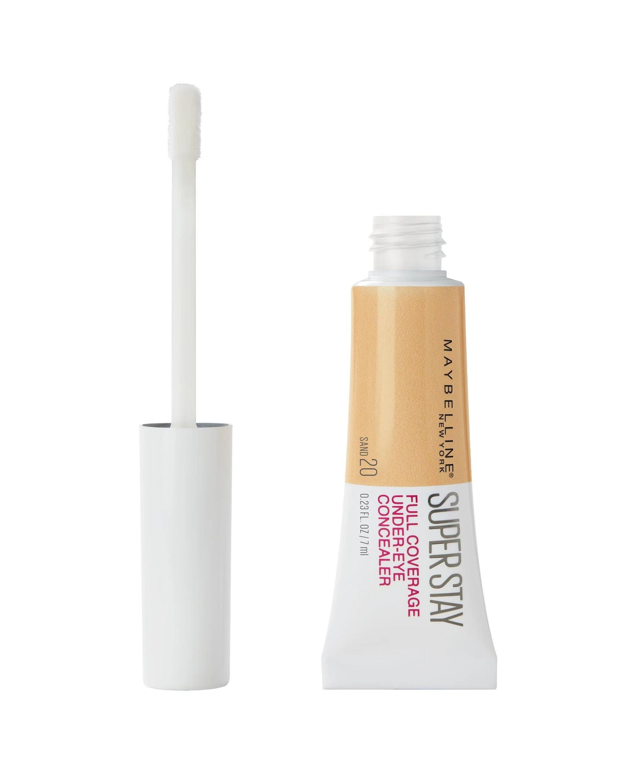 2 3 x Maybelline SuperStay Full Coverage Under Eye Concealer 6mL - 20 Sand - Yellow, 2 of 2