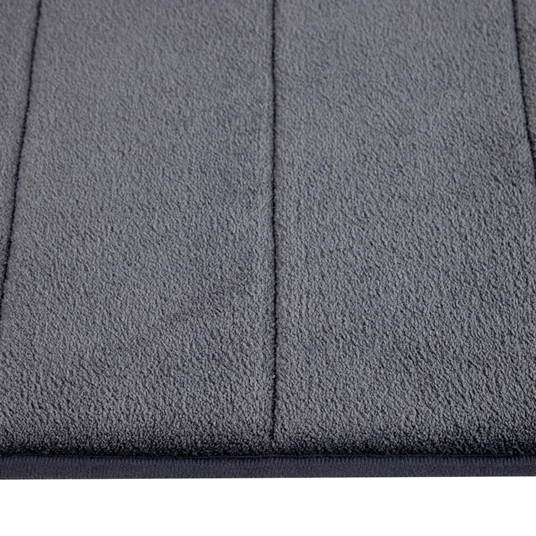 3 Memory Foam Contour Bath Mat - Charcoal, 3 of 5