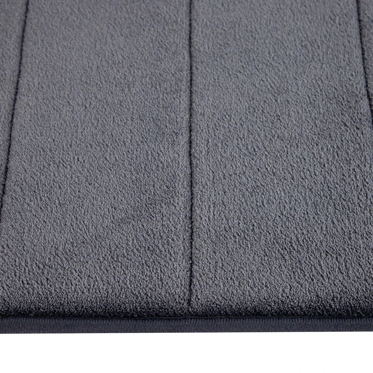 3 Memory Foam Contour Bath Mat - Charcoal, 3 of 5