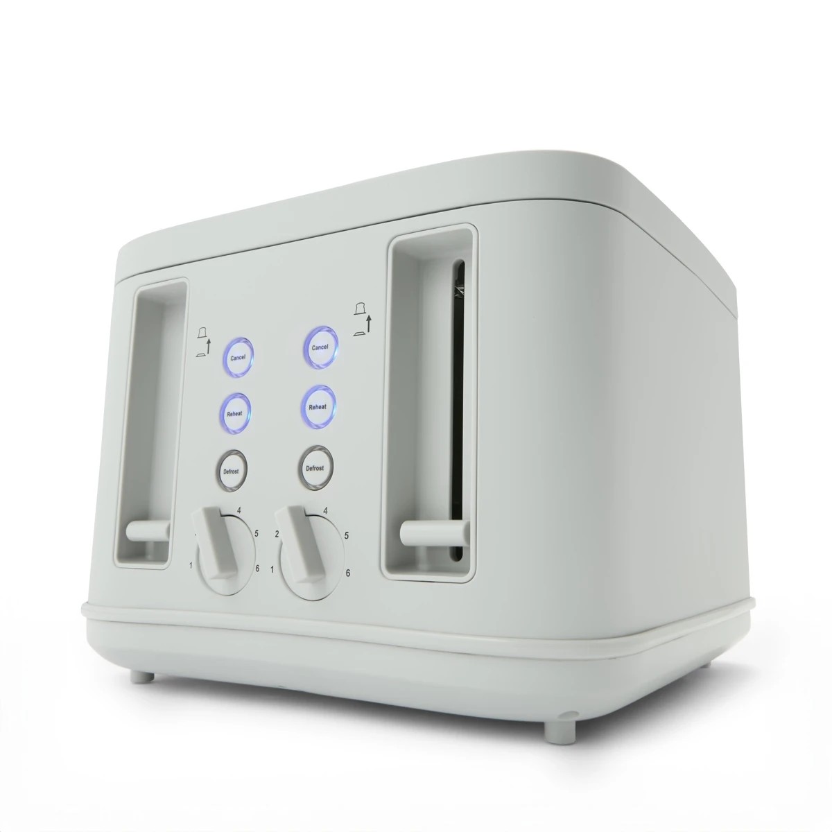 3 4 Slice Soft Touch Toaster - Grey, 3 of 10
