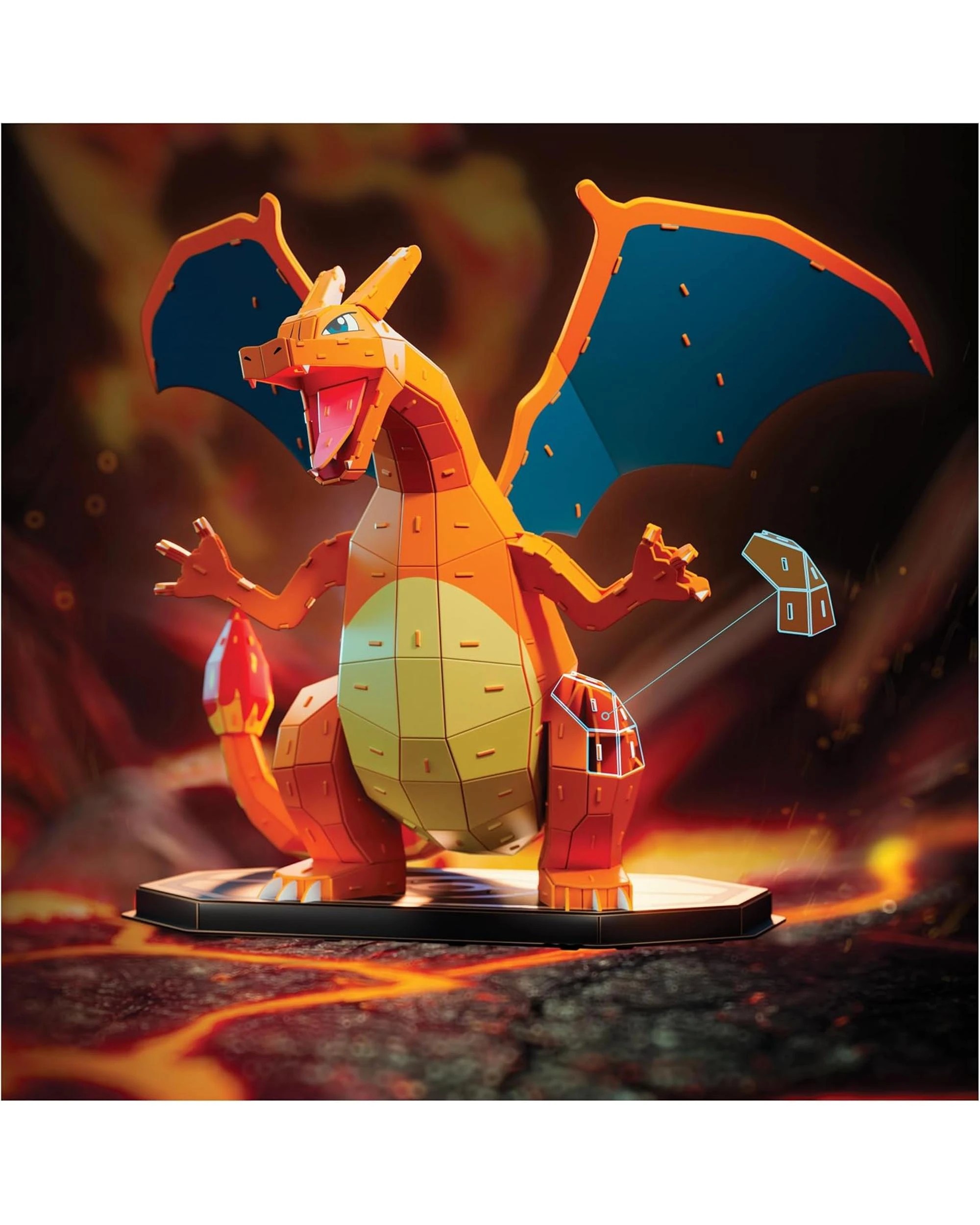4 4D Build Pokemon Charizard Model Kit, 4 of 9