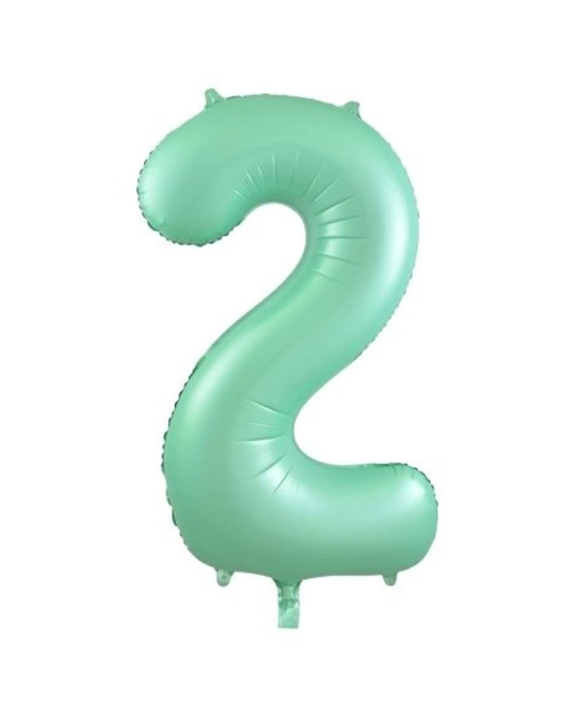 1 Alpen Decrotex Foil Balloon Number 2 Party Decoration 34 Inches Pastel Mint - Green, 1 of 1
