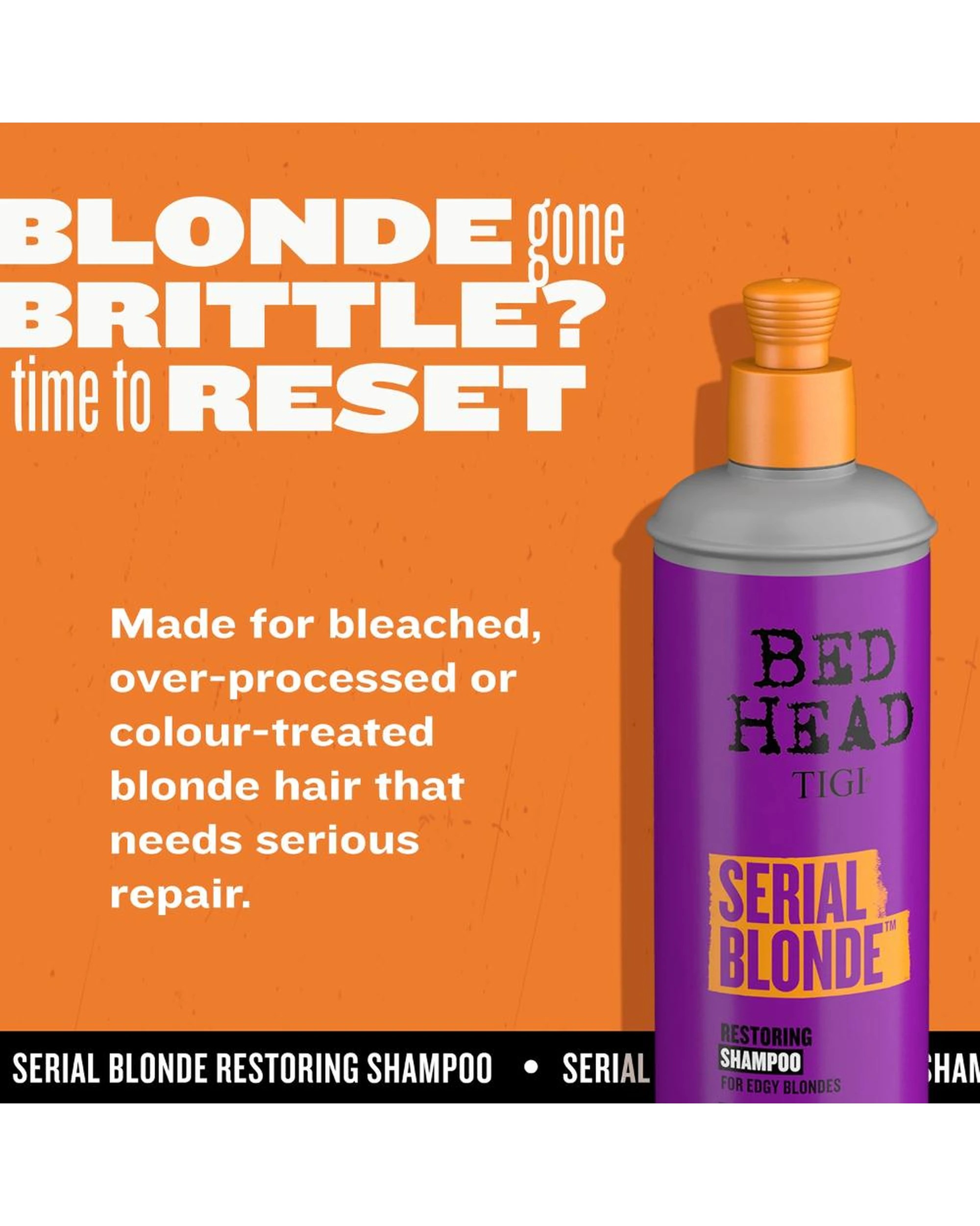 3 TIGI Bed Head Serial Blonde Restoring Shampoo 970mL, 3 of 5