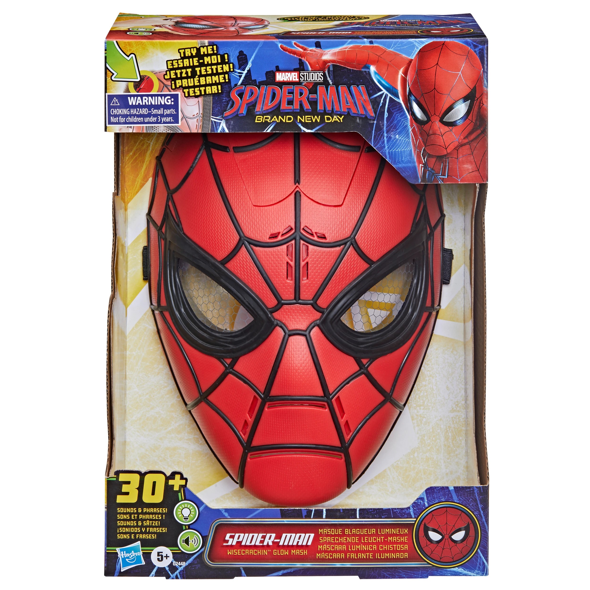 1 Spider-Man Spiderman Movie Spiderman Feature Mask - Red, 1 of 3