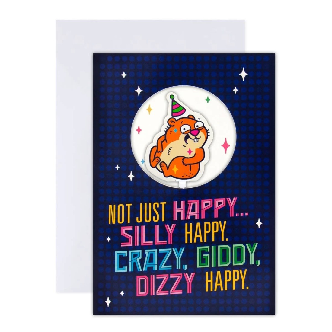 1 Hallmark Interactive Sound Birthday Card - Spinning Hamster, 1 of 4